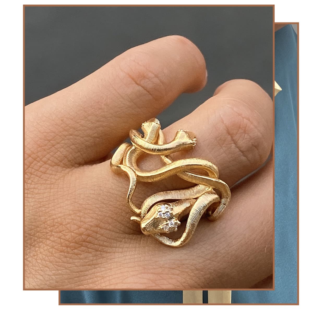 Ring, Snake Medusa