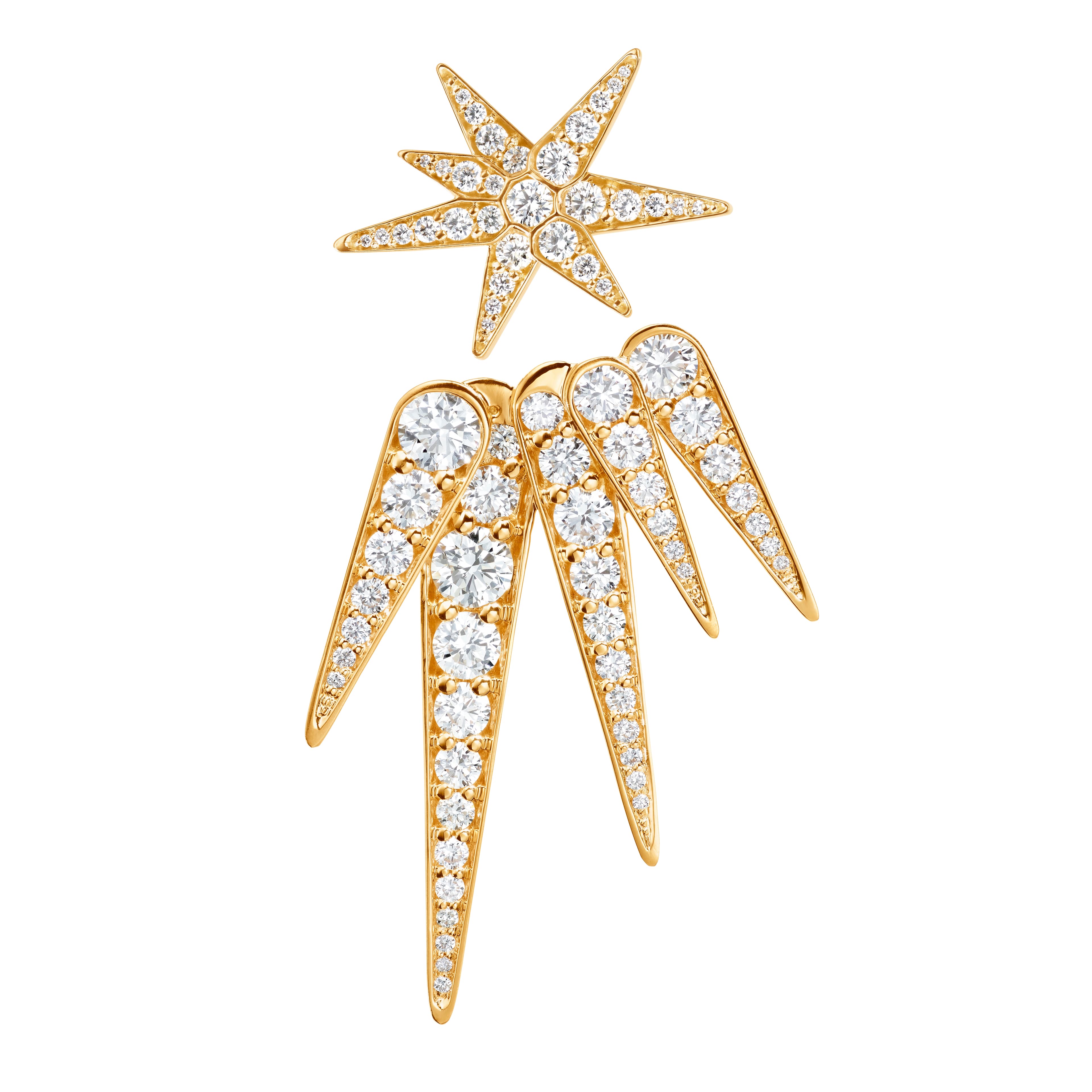 Anheng, Funky Stars 0,61 ct gult gull