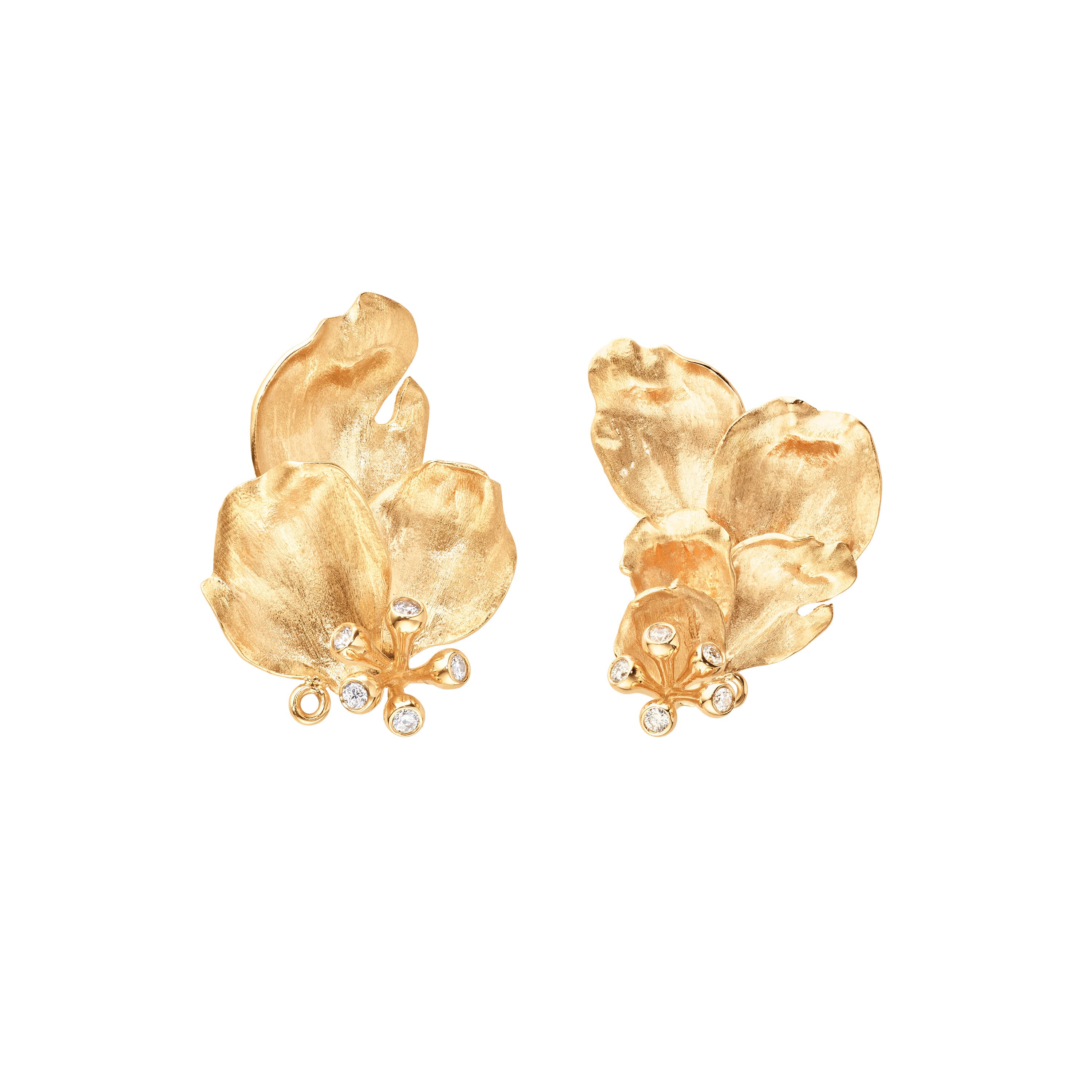 Øredobber, Wild Rose diamanter 0,10 ct