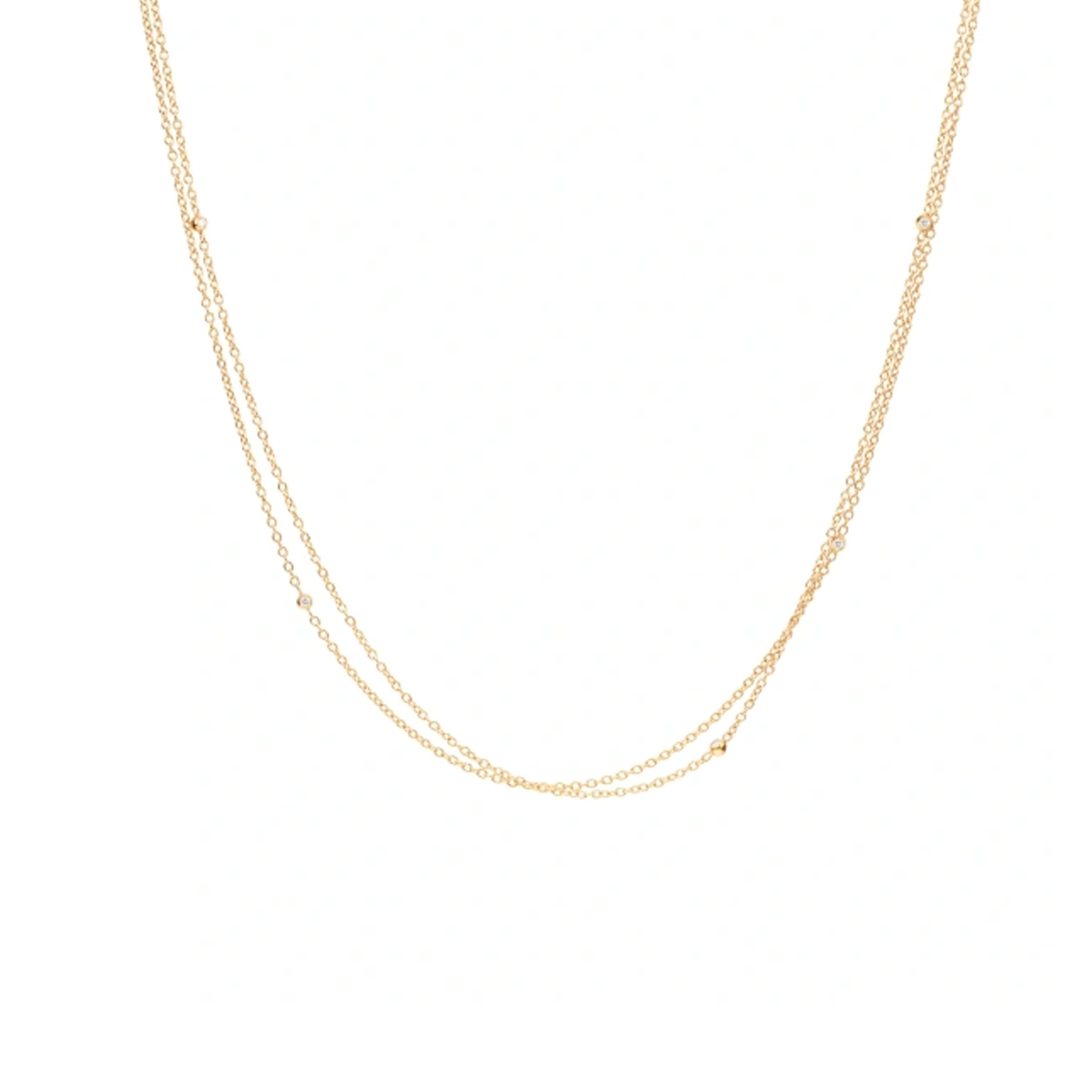 Kjede, Dual Collier med diamanter
