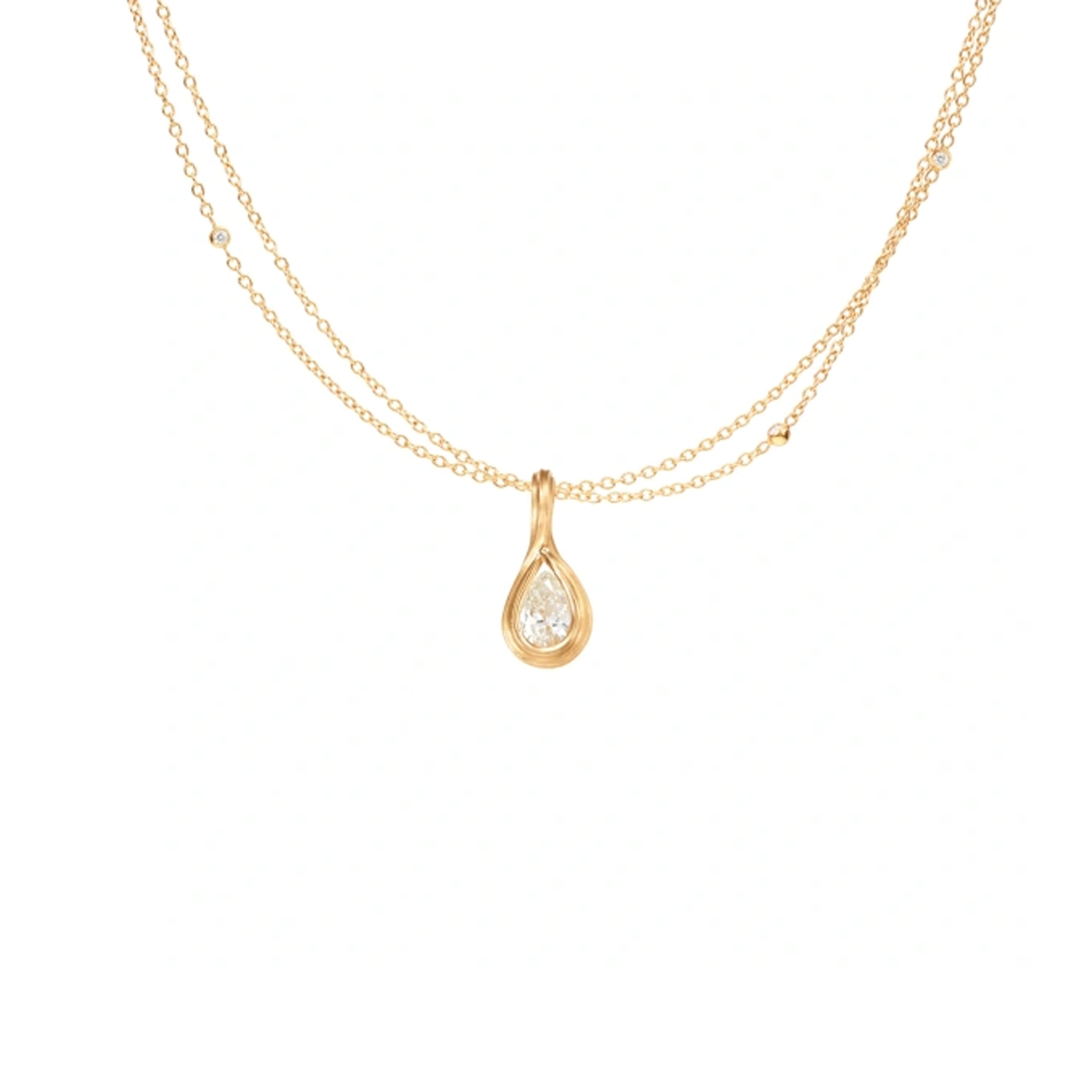 Kjede, Dual Collier med diamanter