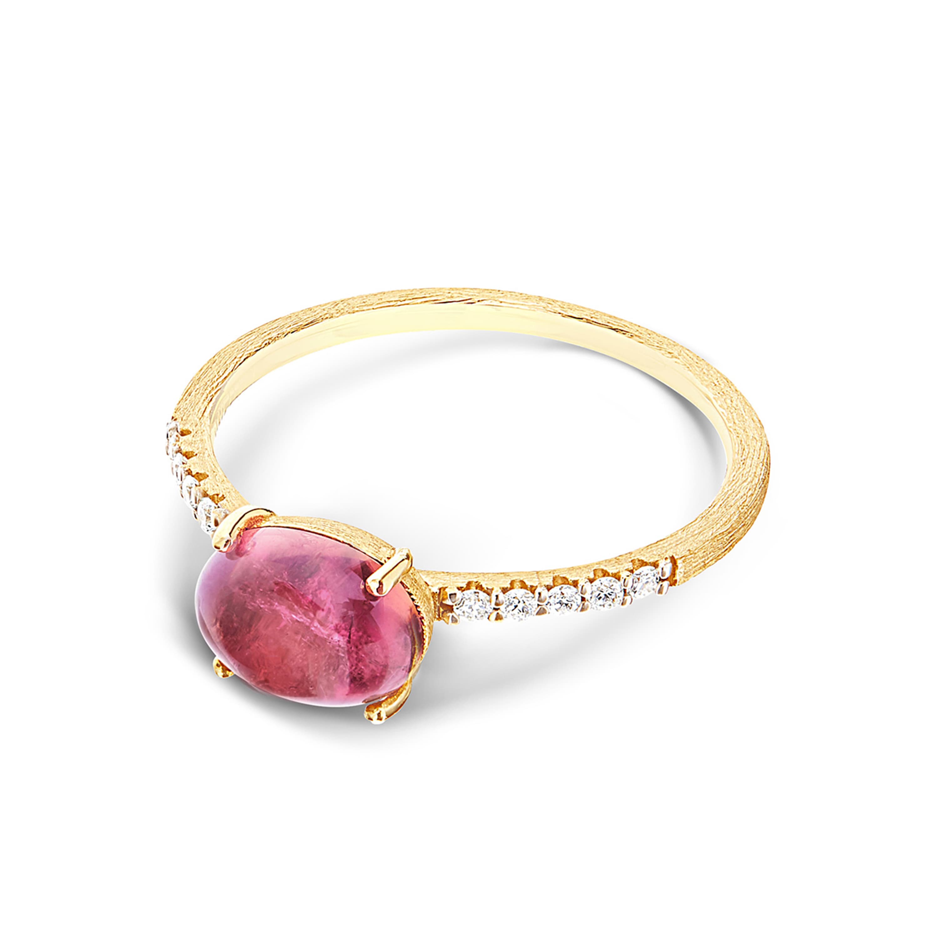 Ring, Dancing In The Rain Tourmalines - Rosa Turmalin medium