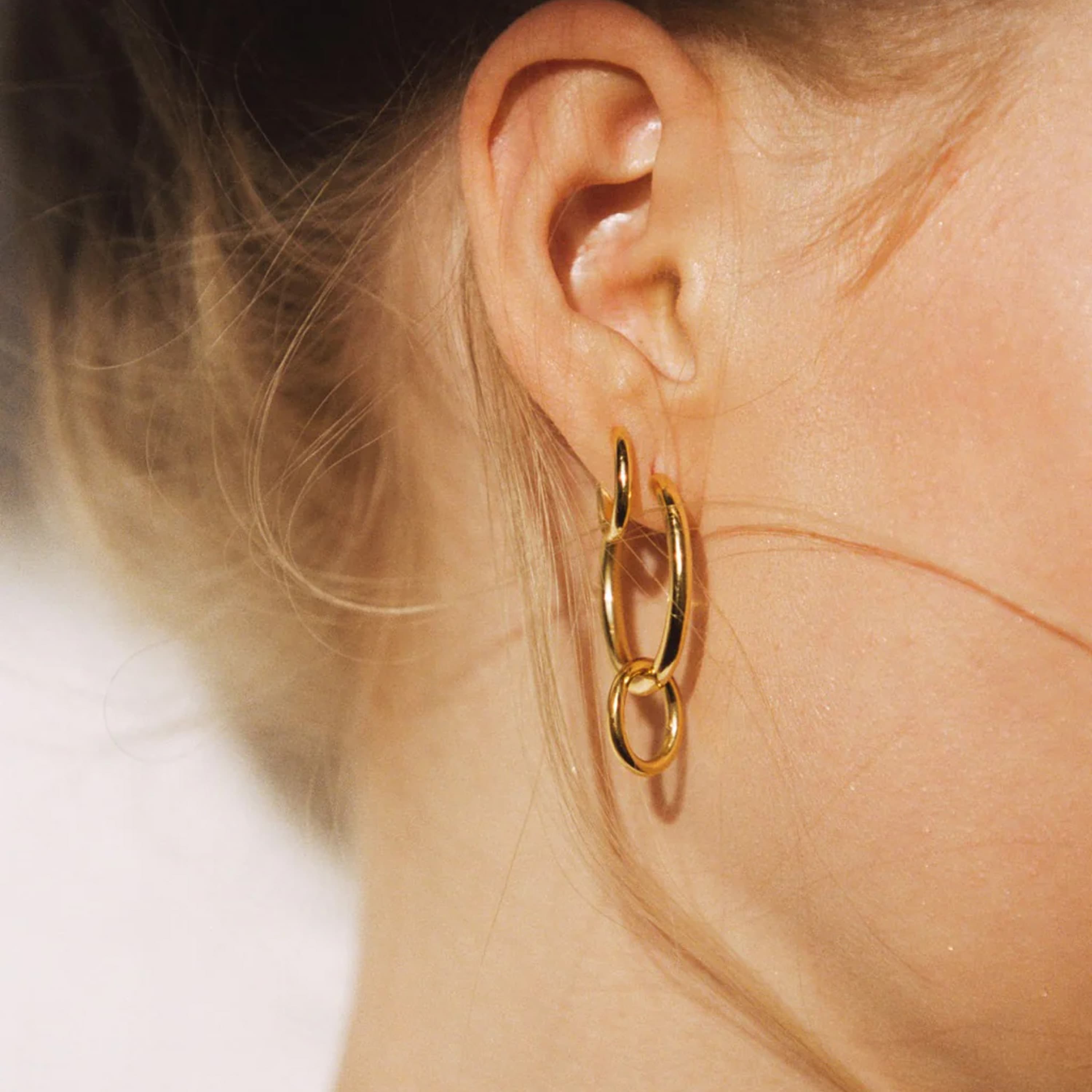 Charm, Slim Loop Tiny forgylt sølv