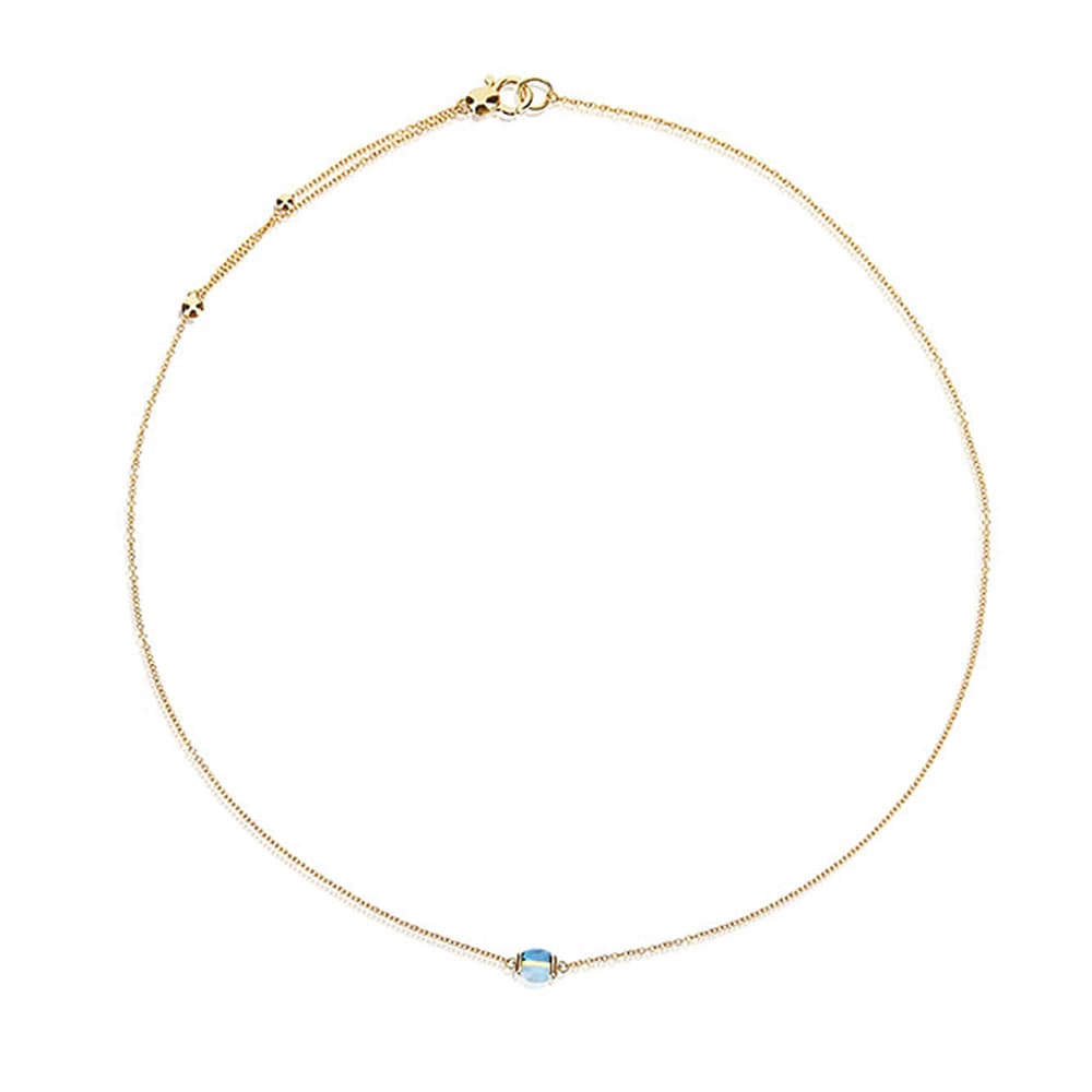 Kjede, Dancing In The Rain Azure - London Blue Topas