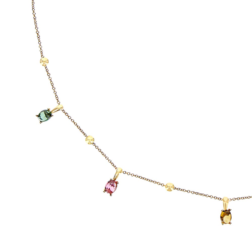 Kjede, Dancing In The Rain Tourmalines - Miks Turmalin