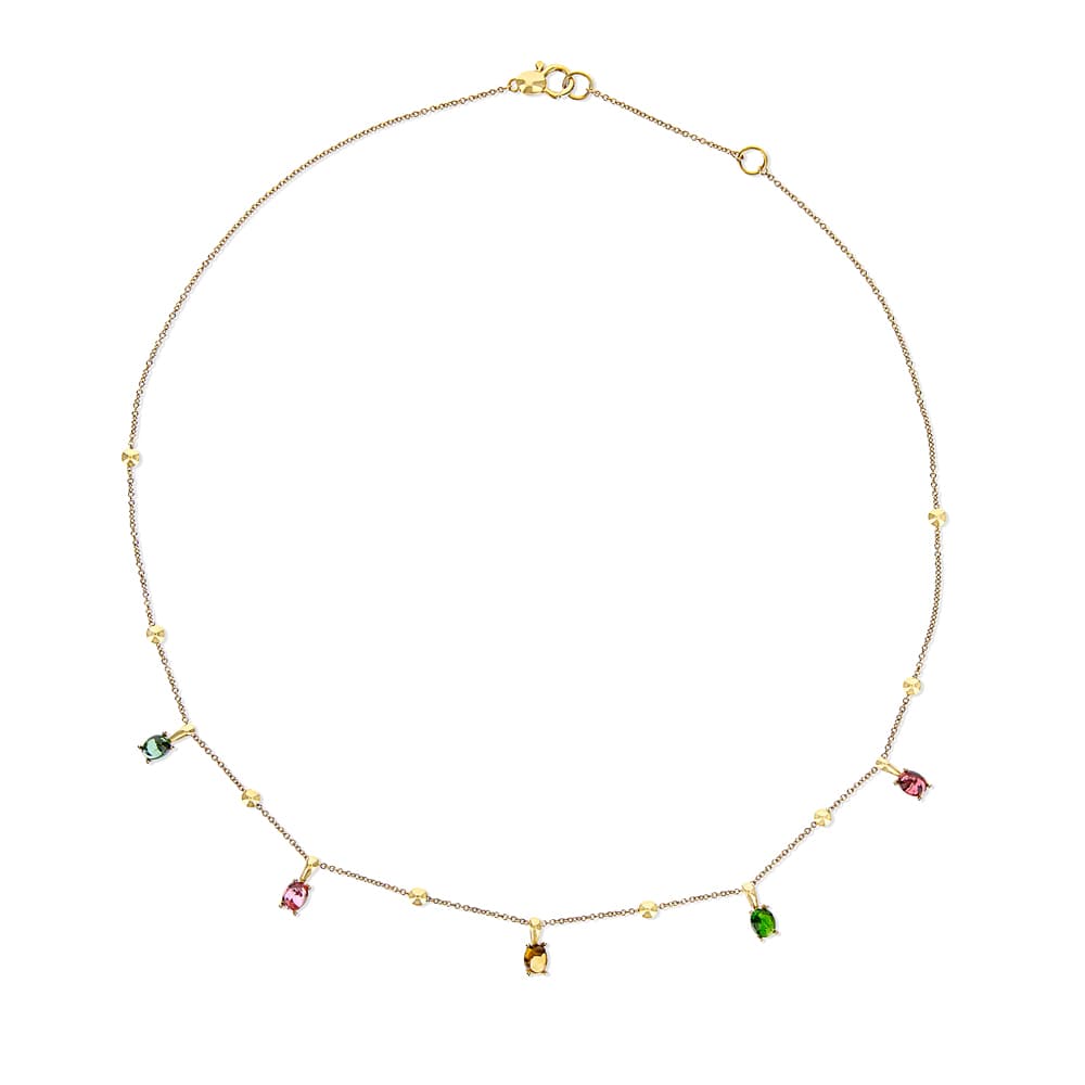 Kjede, Dancing In The Rain Tourmalines - Miks Turmalin