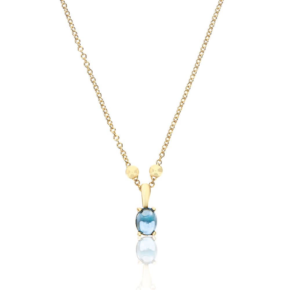 Kjede, Dancing In The Rain Azure - London Blue Topas