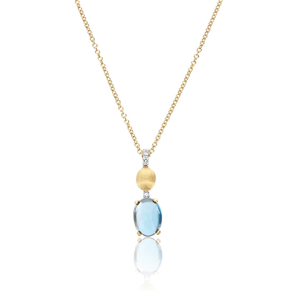 Kjede, Dancing In The Rain Azure - London Blue Topas