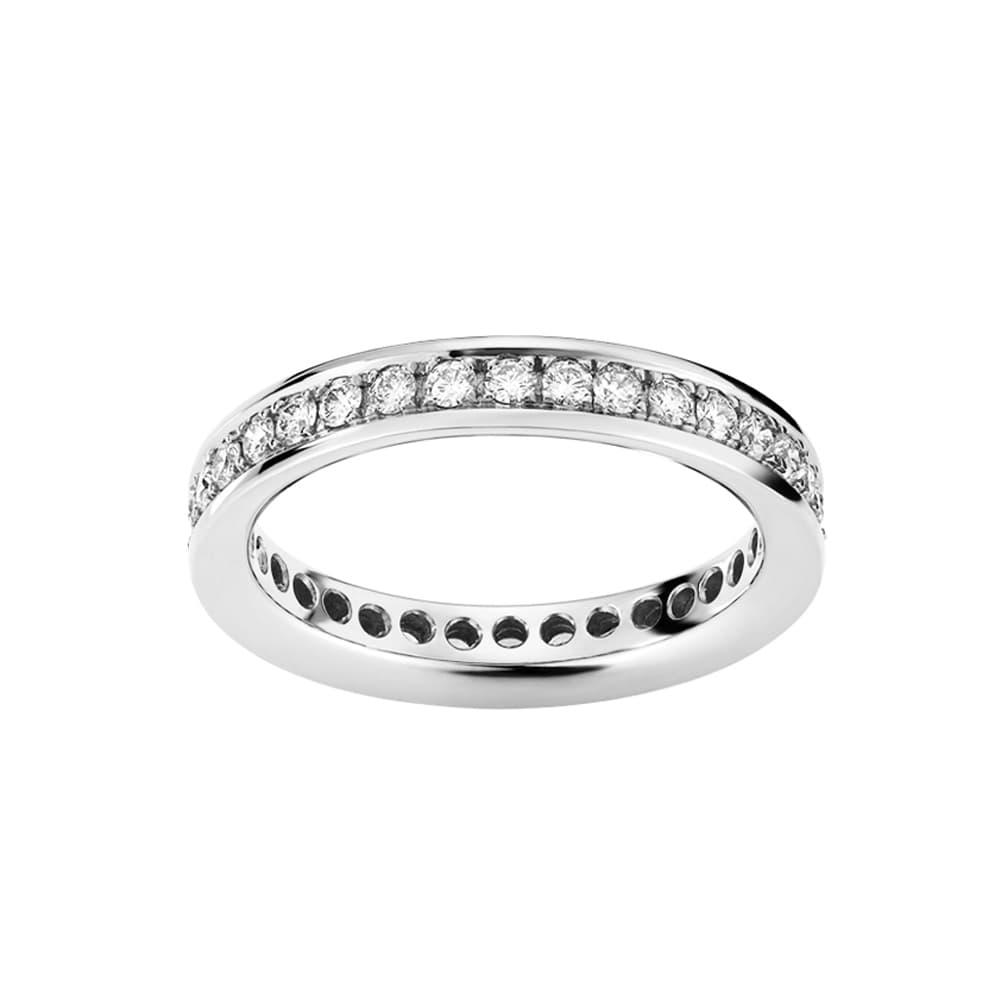 Sidering, Kant og diamanter fullpavé 0,87-1,17 ct hvitt gull