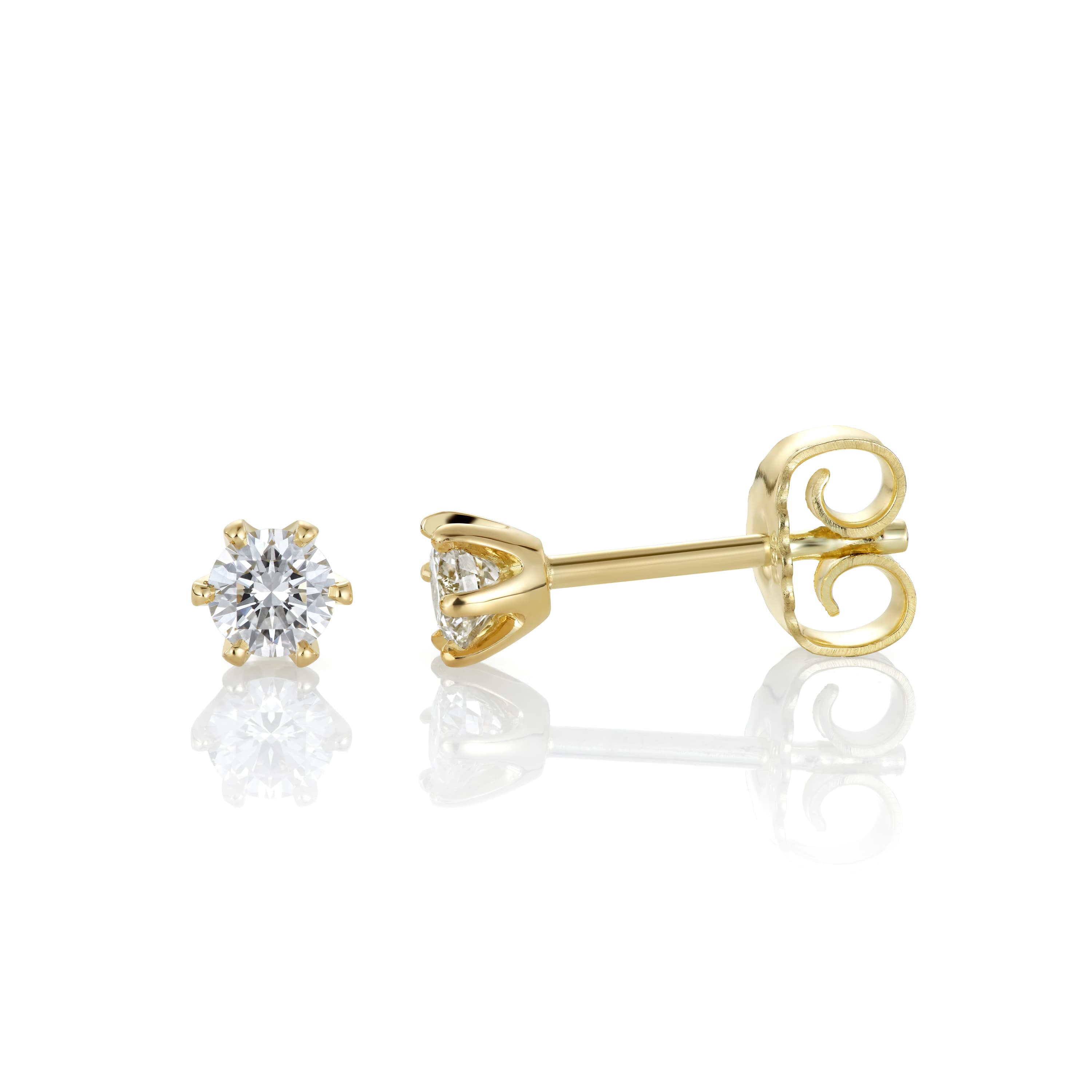 Ørepynt, Solitær diamanter 0,40 ct