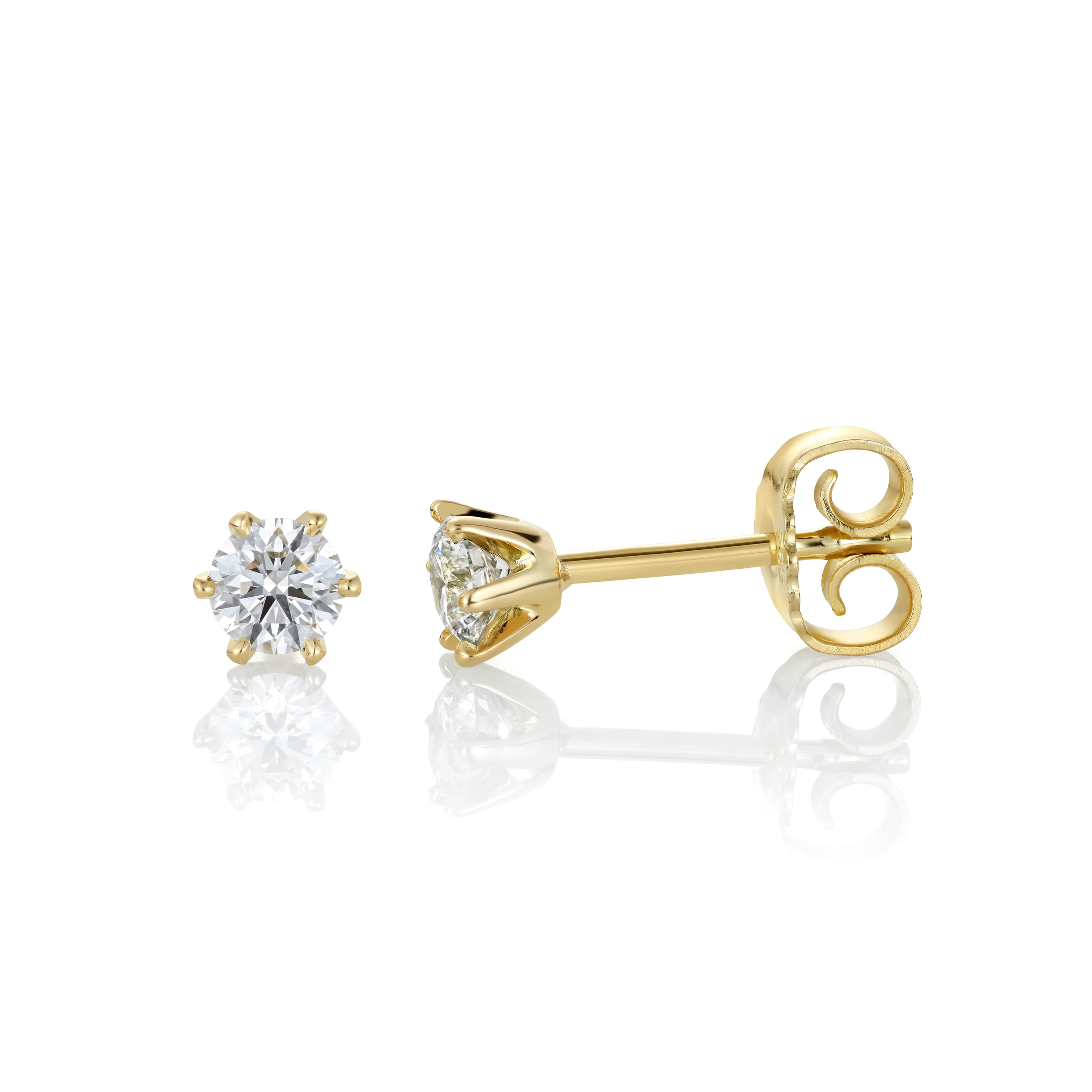 Ørepynt, Solitær diamanter 0,50 ct