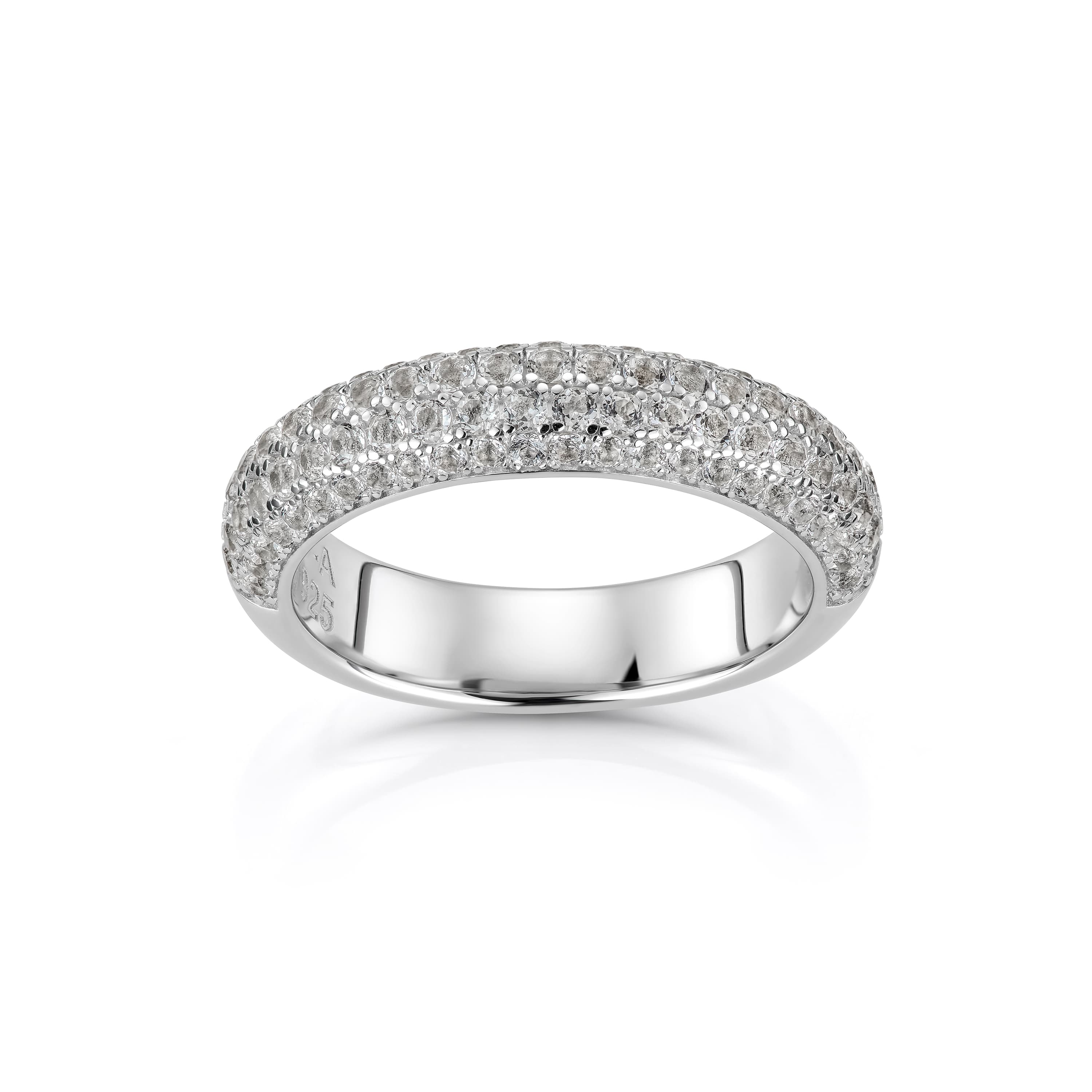 Ring, Soft midi Topas pavé