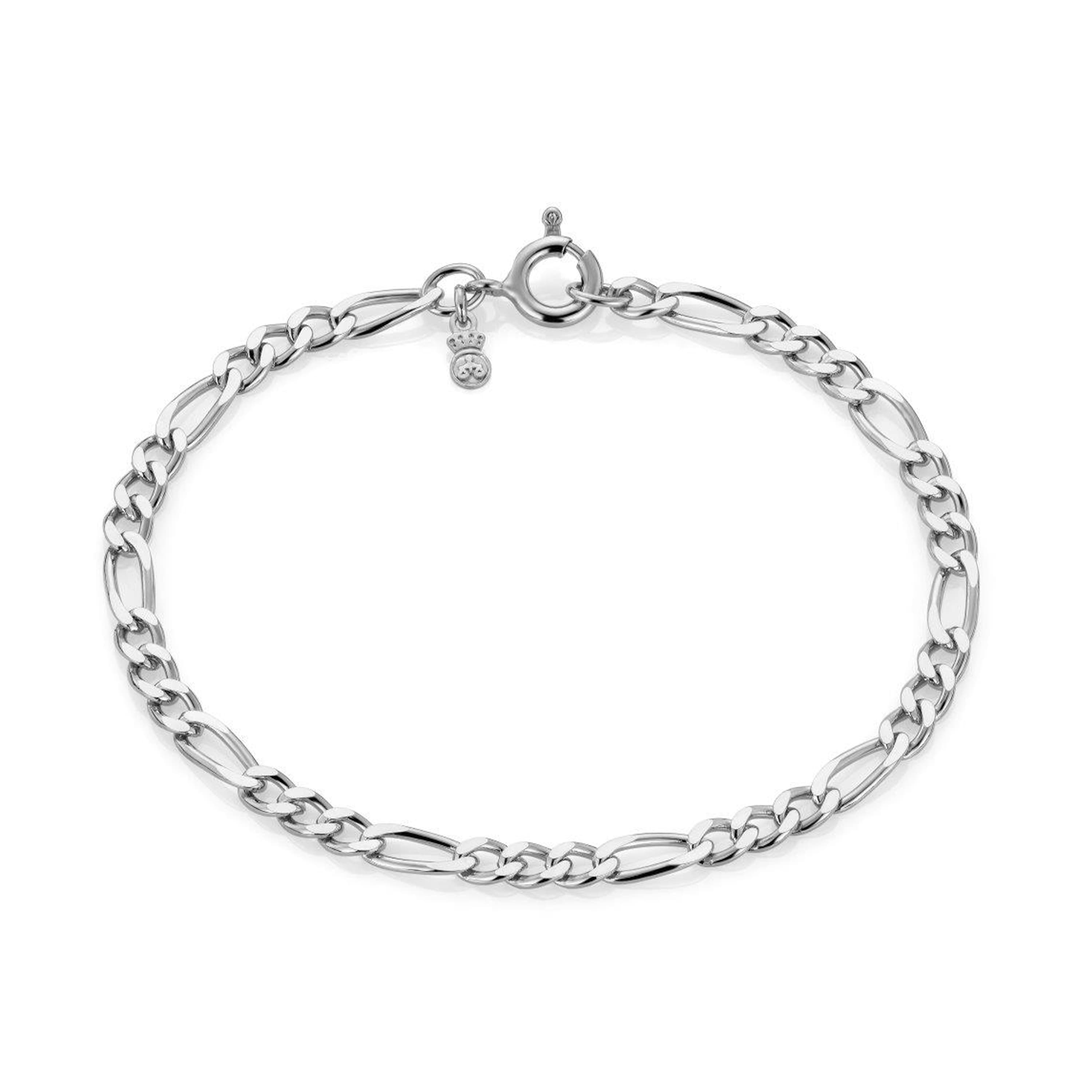 Armbånd, Figaro 3,75 mm sølv