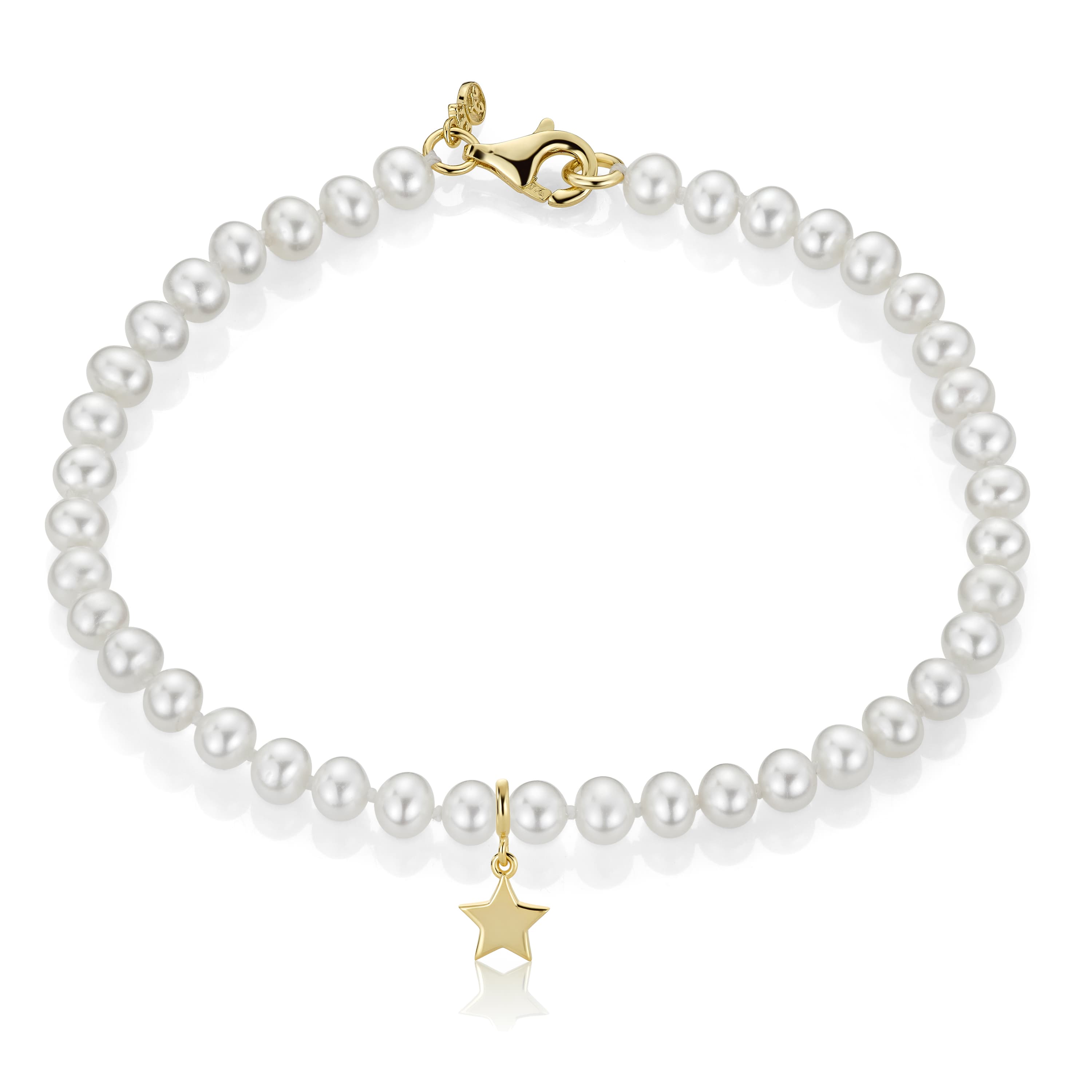 Armbånd, Stjernestøv Ferskvannsperler 4mm