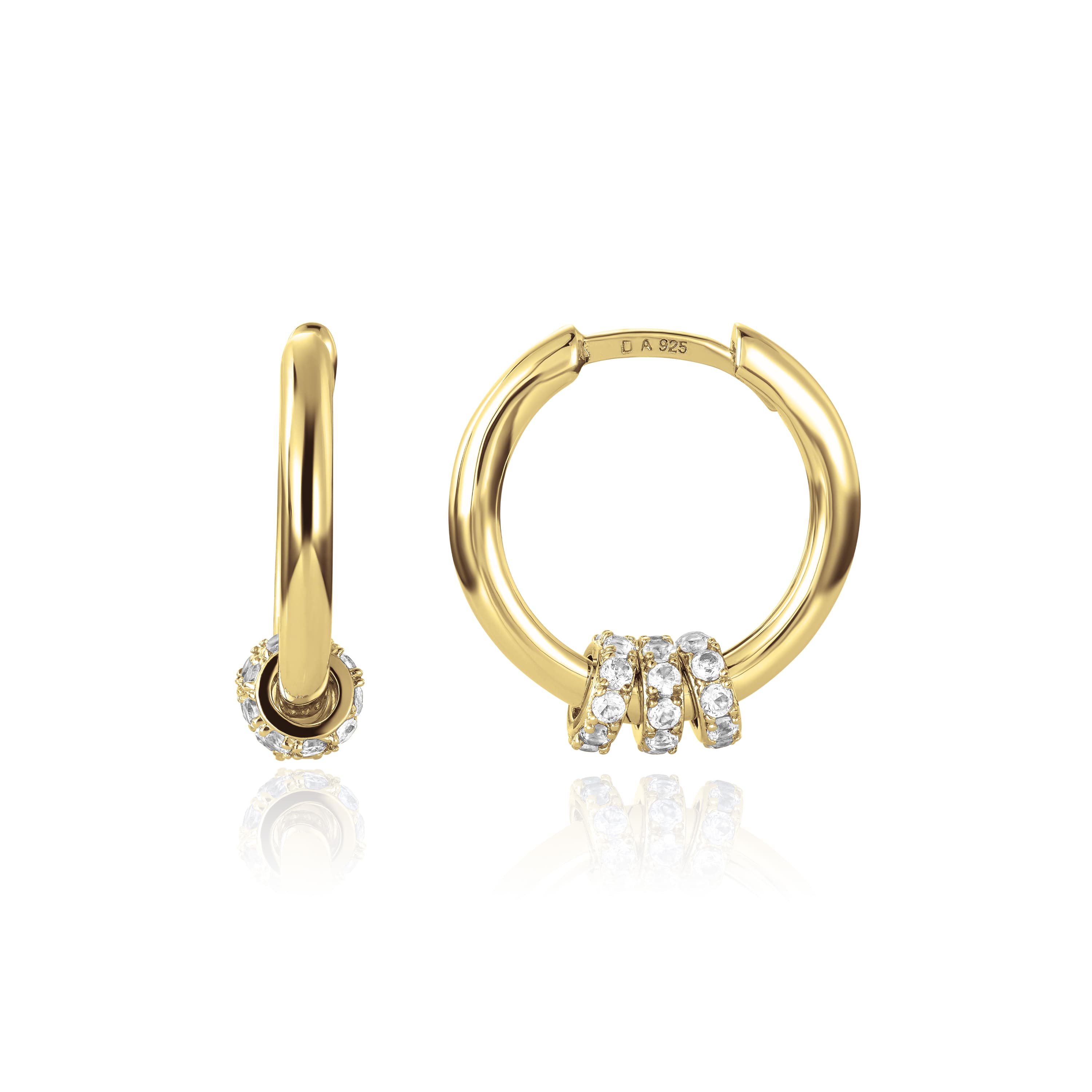 Øreringer, Hoops med charms