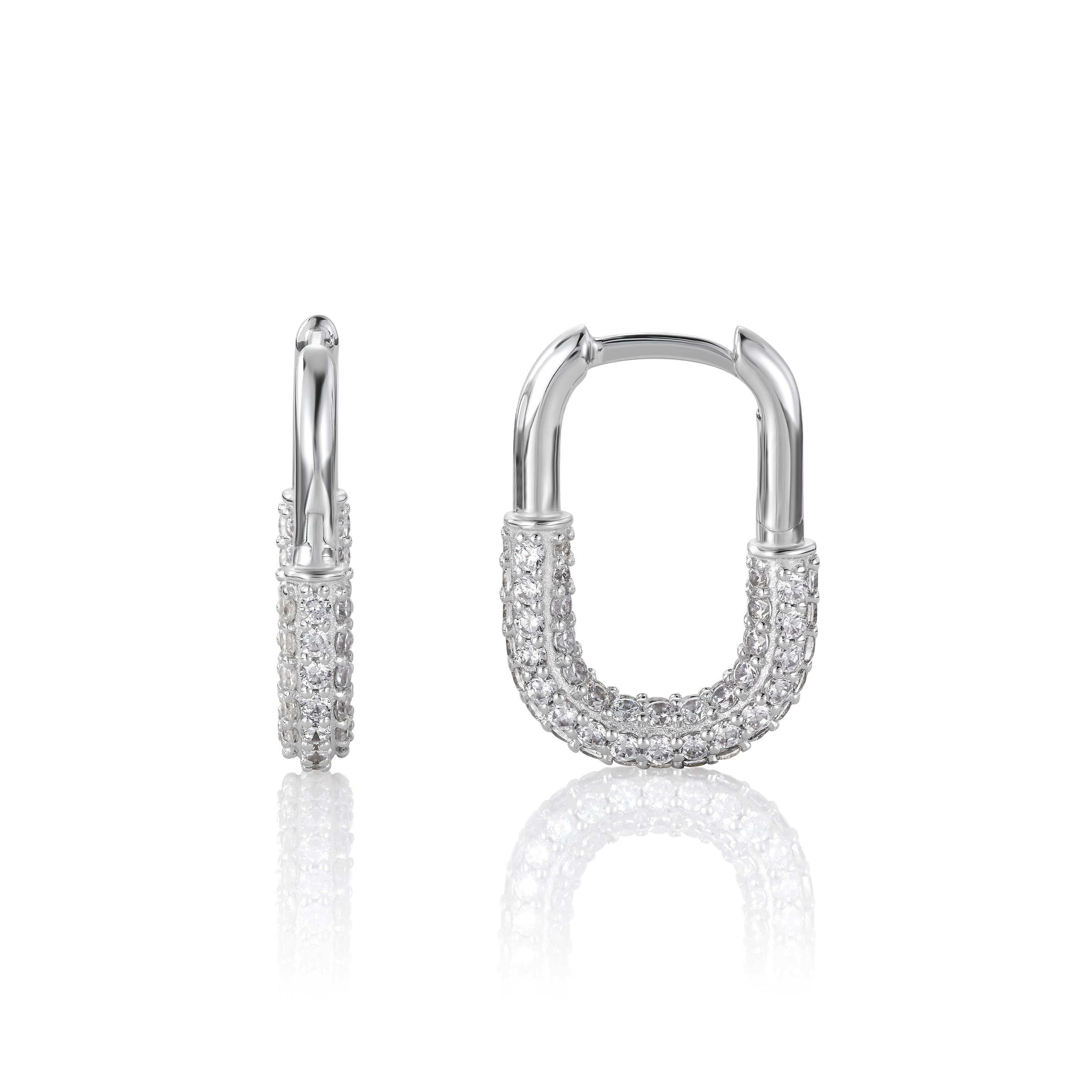 Øreringer, Oval Topas mini