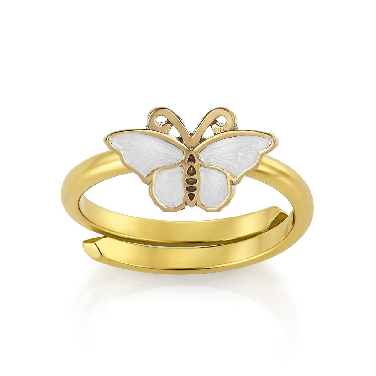 Ring, Sommerfugl hvit - Barn