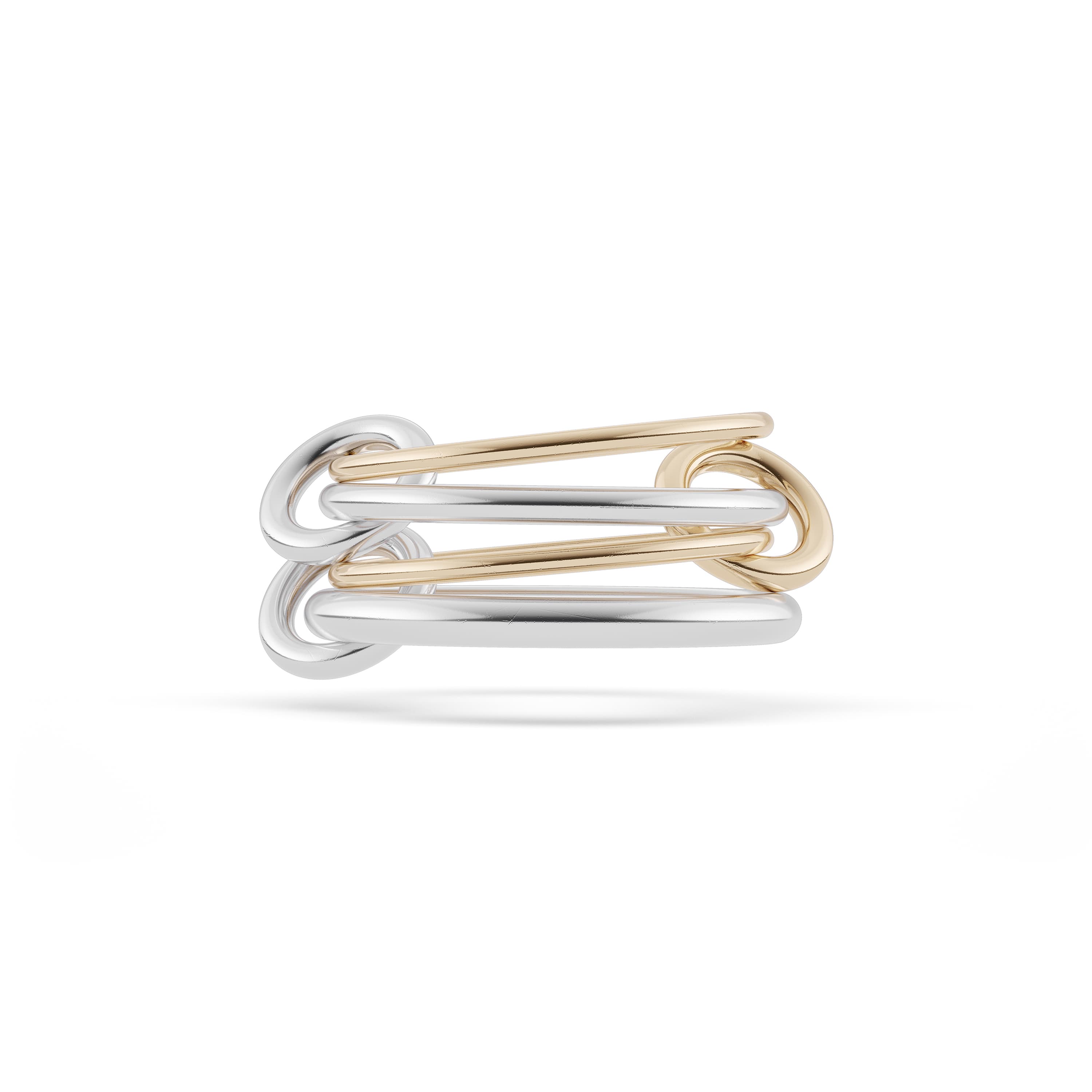 Ring, Pisces sølv og gult gull