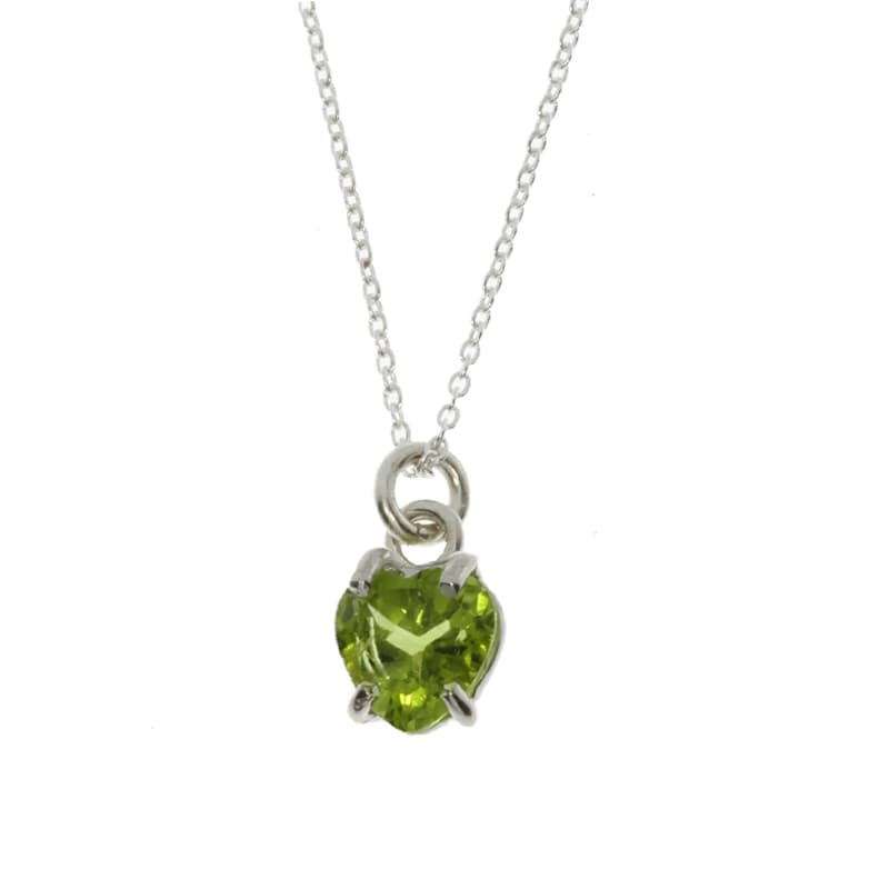 Kjede, Hjertesmykke Peridot
