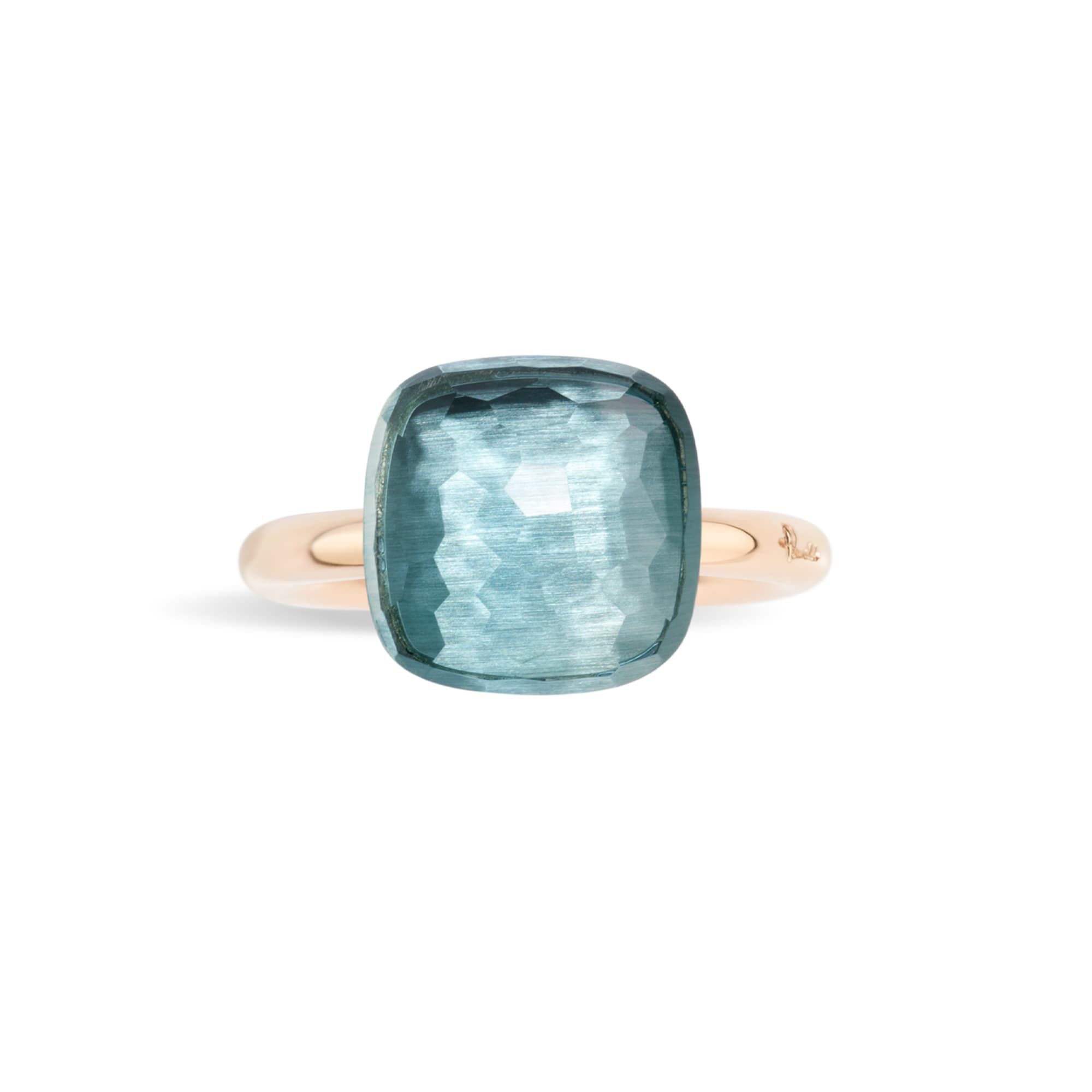 Ring, Nudo Maxi Sky Blue Topas