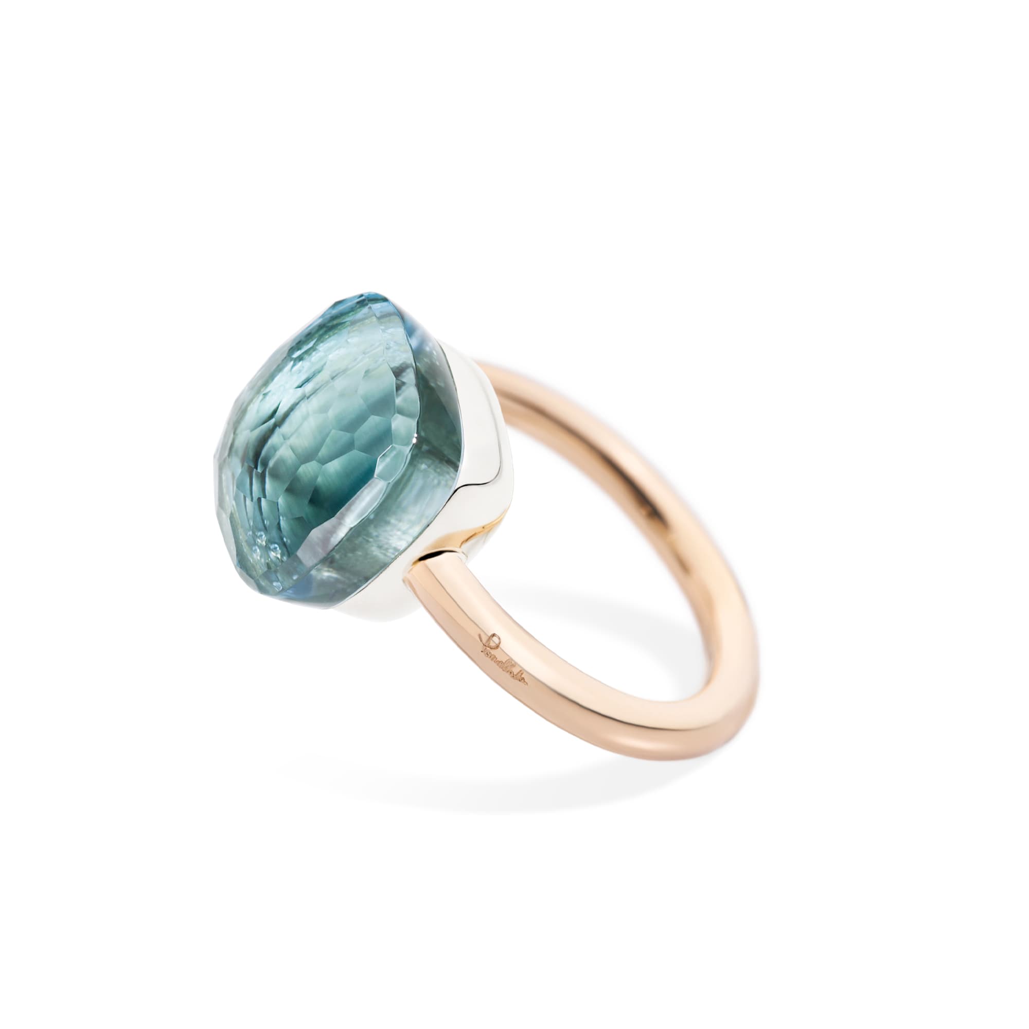 Ring, Nudo Maxi Sky Blue Topas