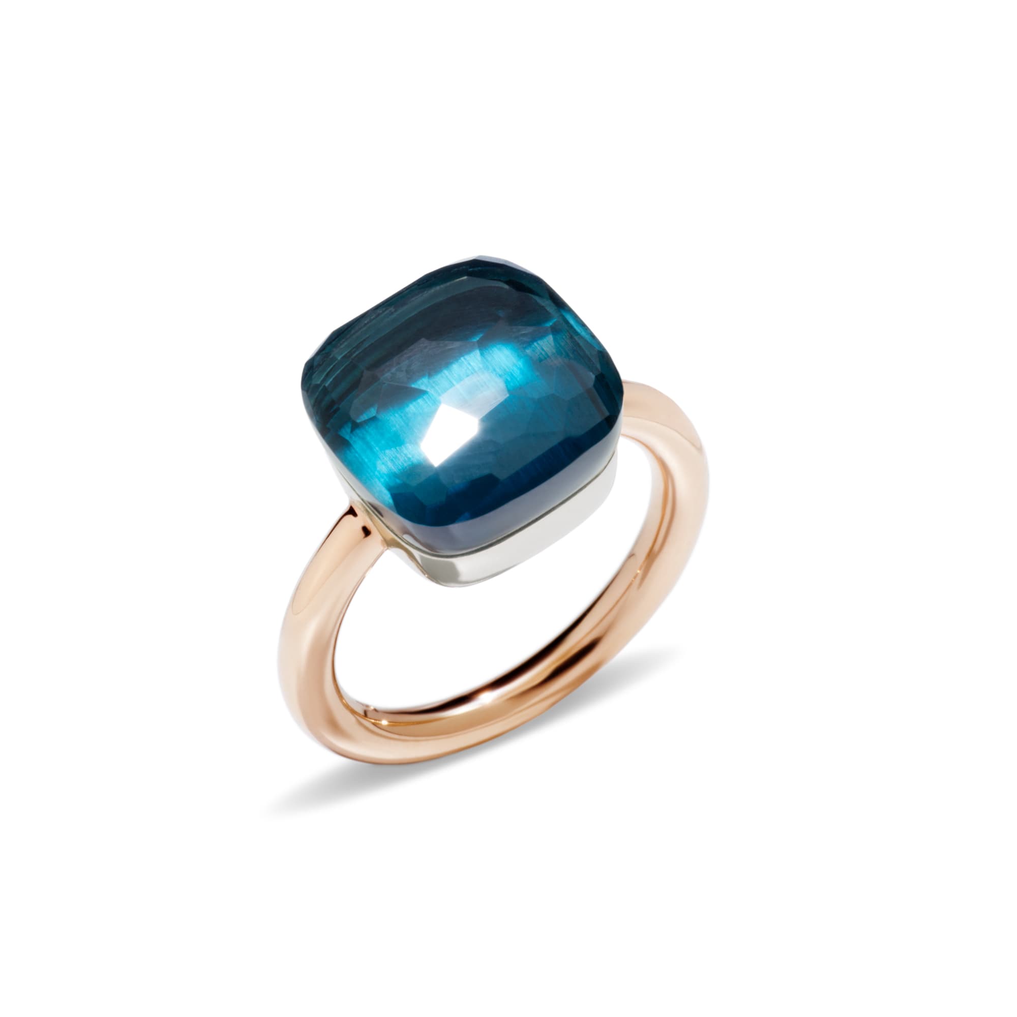 Ring, Nudo Maxi London Blue Topas