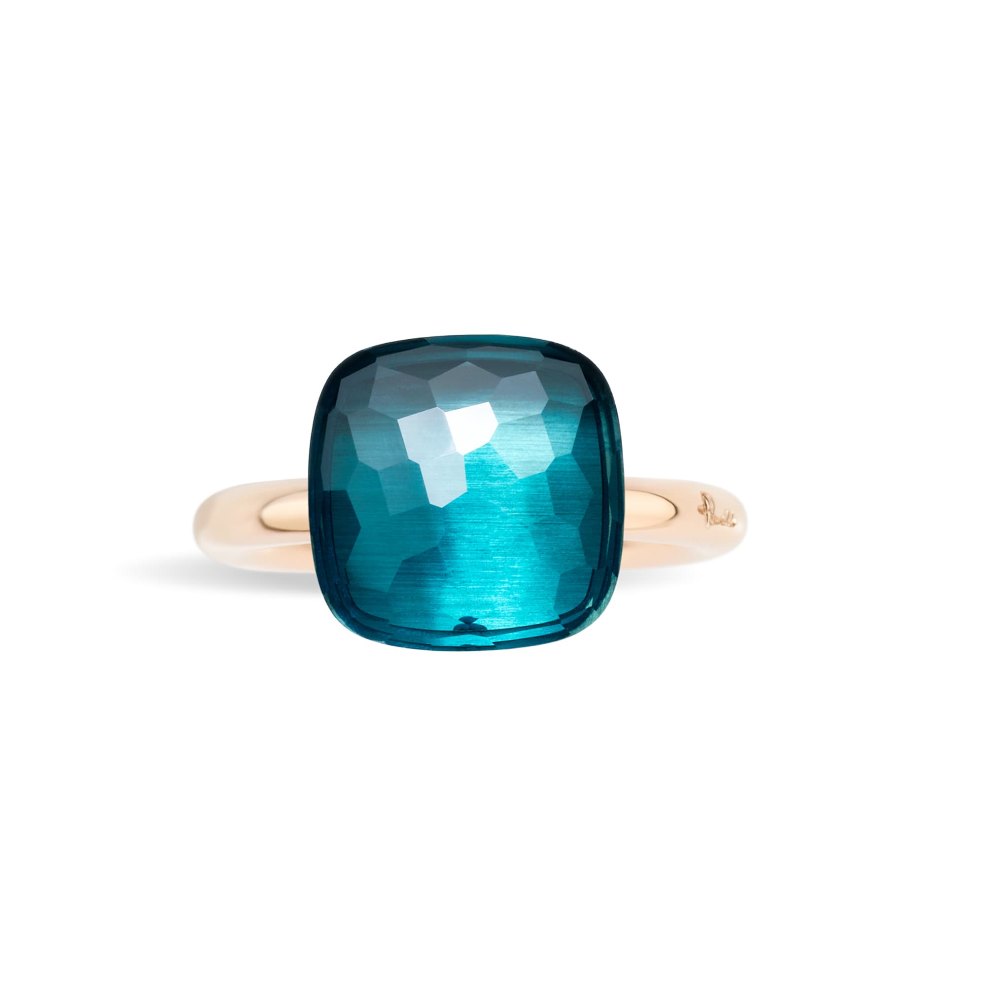 Ring, Nudo Maxi London Blue Topas