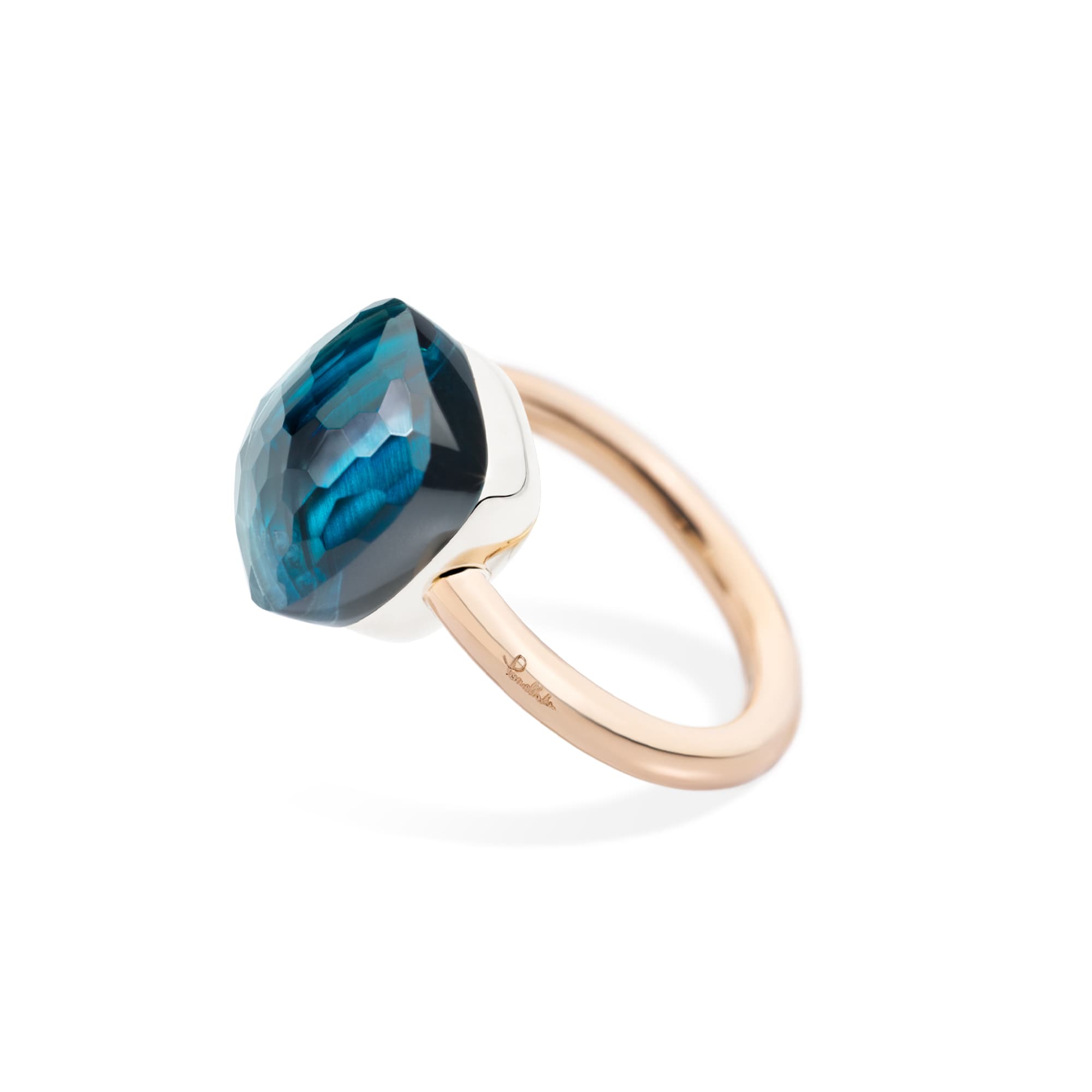 Ring, Nudo Maxi London Blue Topas