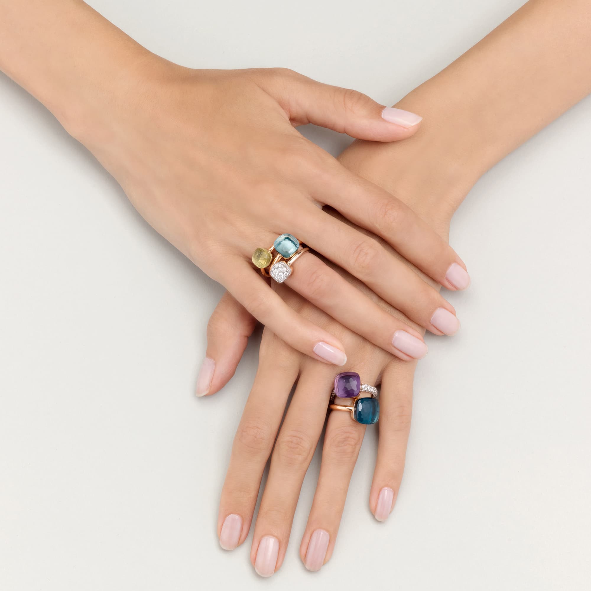 Ring, Nudo Maxi London Blue Topas