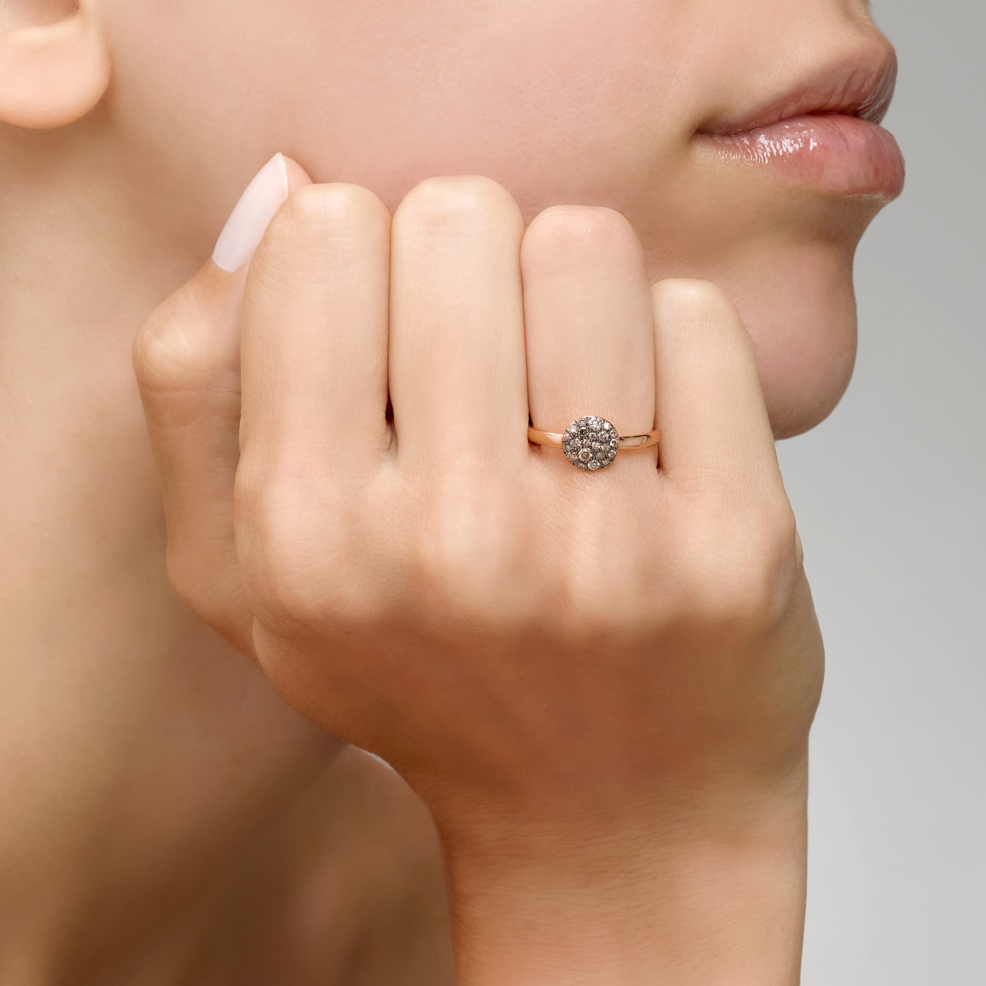 Ring, Sabbia Small brune diamanter 0,30 ct