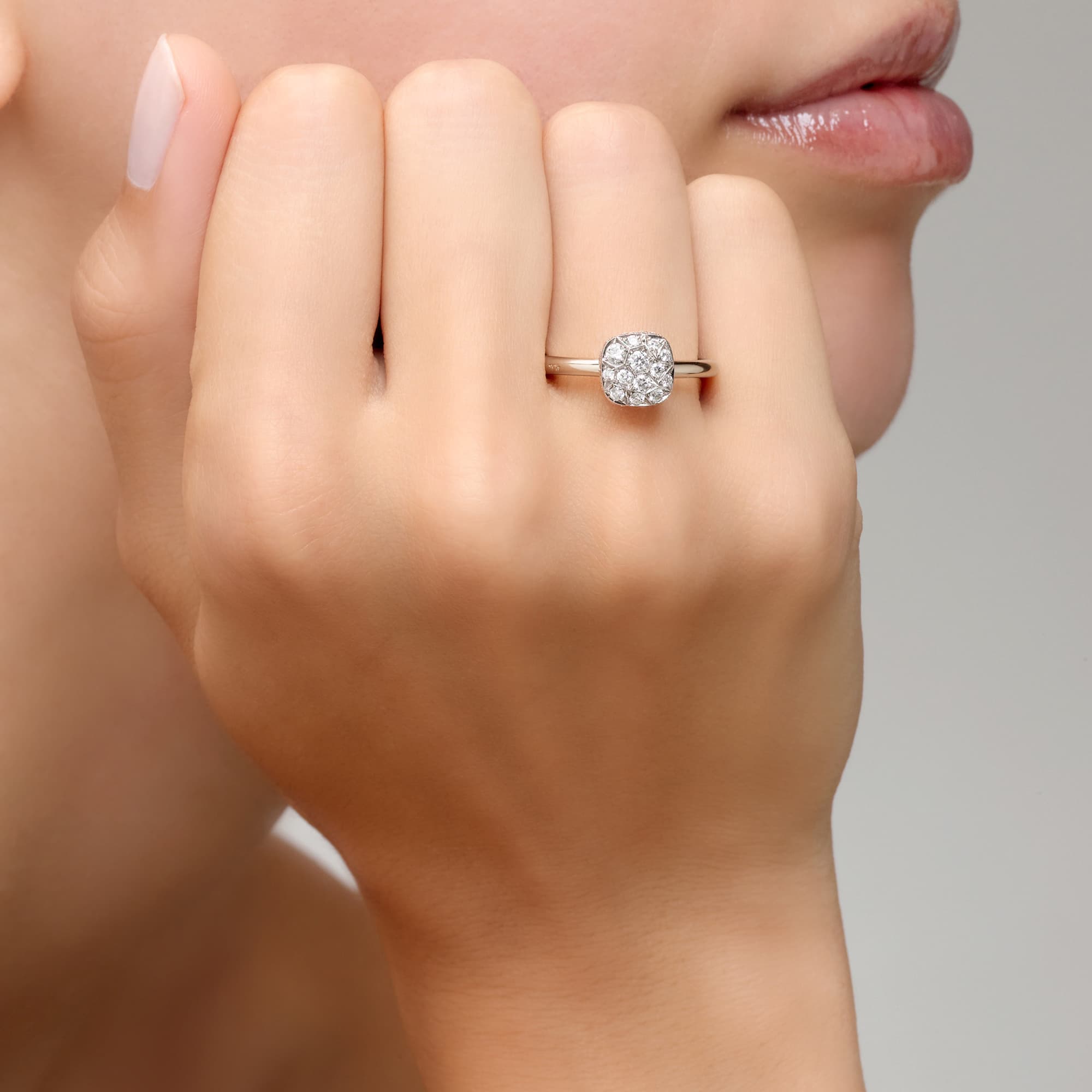 Ring, Nudo Solitaire diamanter 0,80 ct