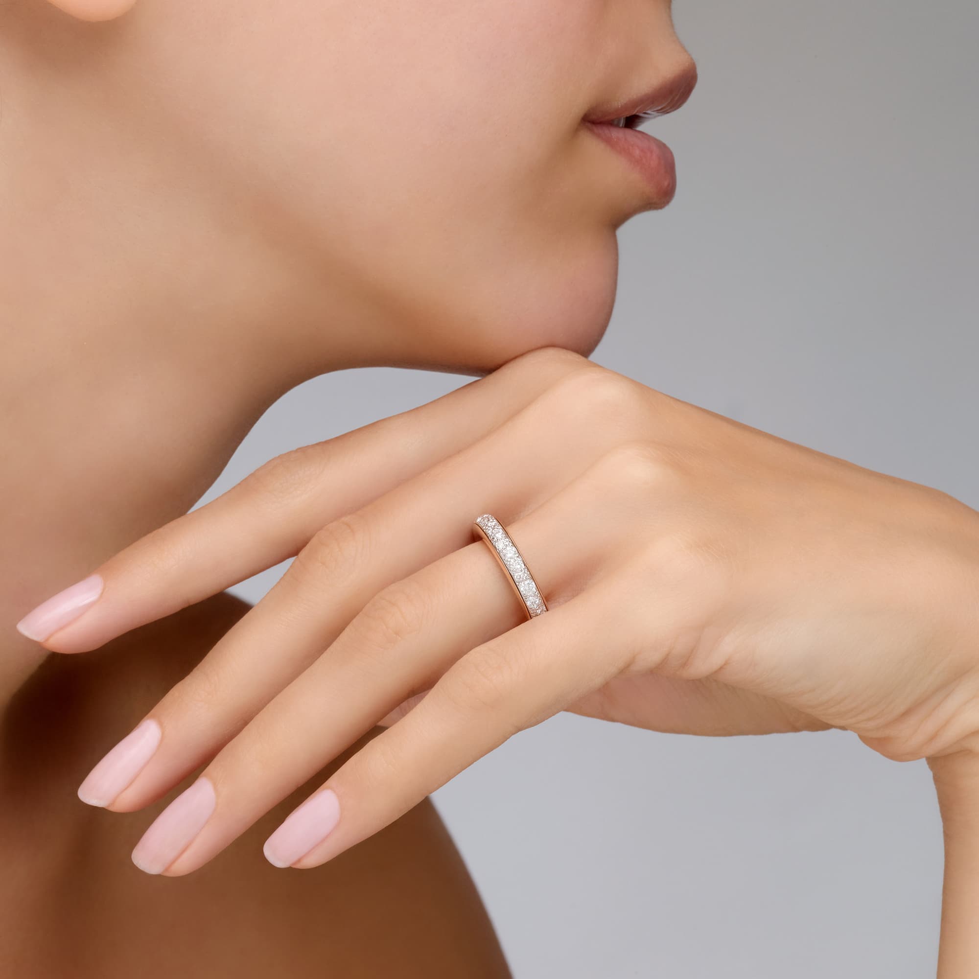 Ring, Iconica Slim Pavé diamanter 1,10 ct