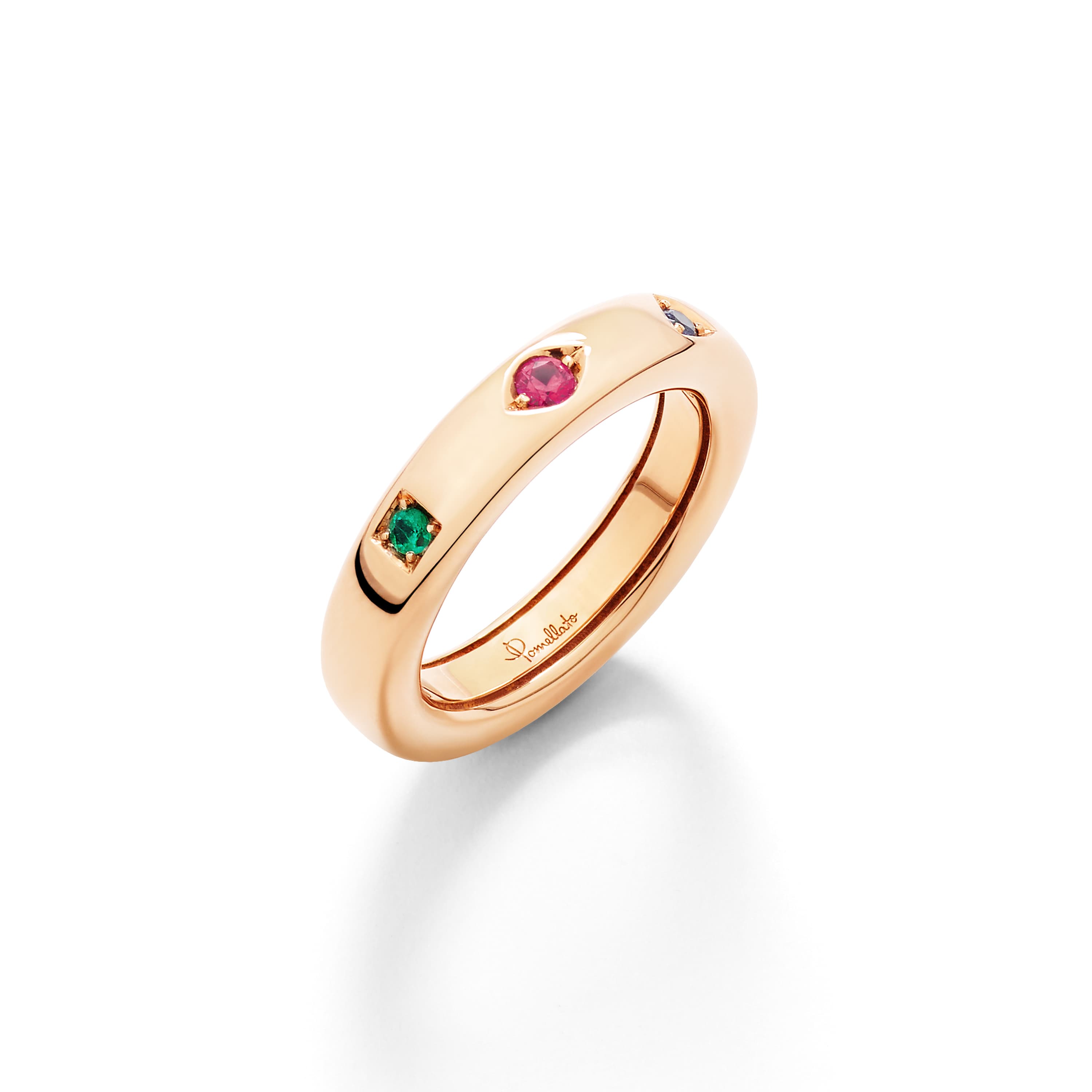 Ring, Iconica Extra Slim med fargestener