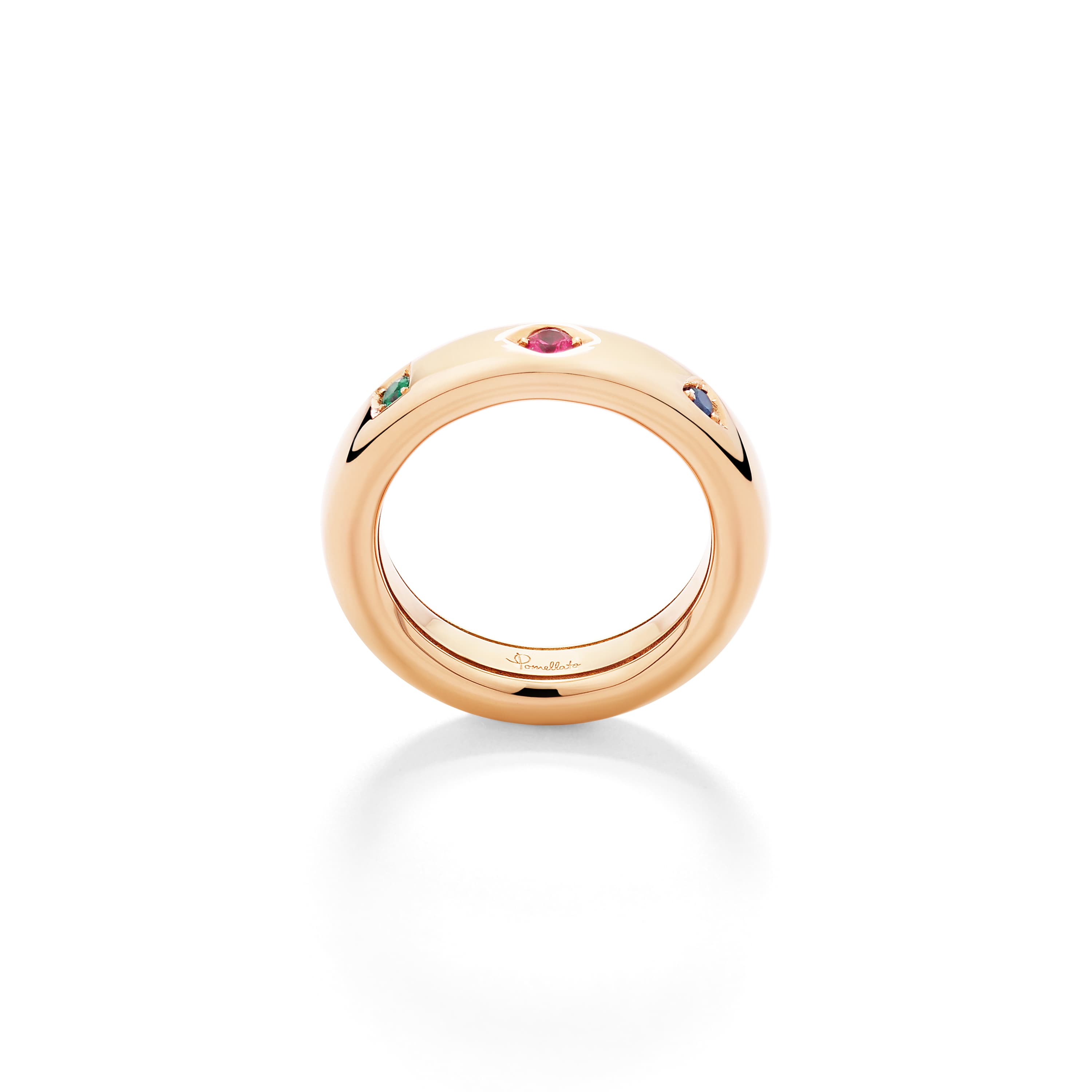 Ring, Iconica Extra Slim med fargestener