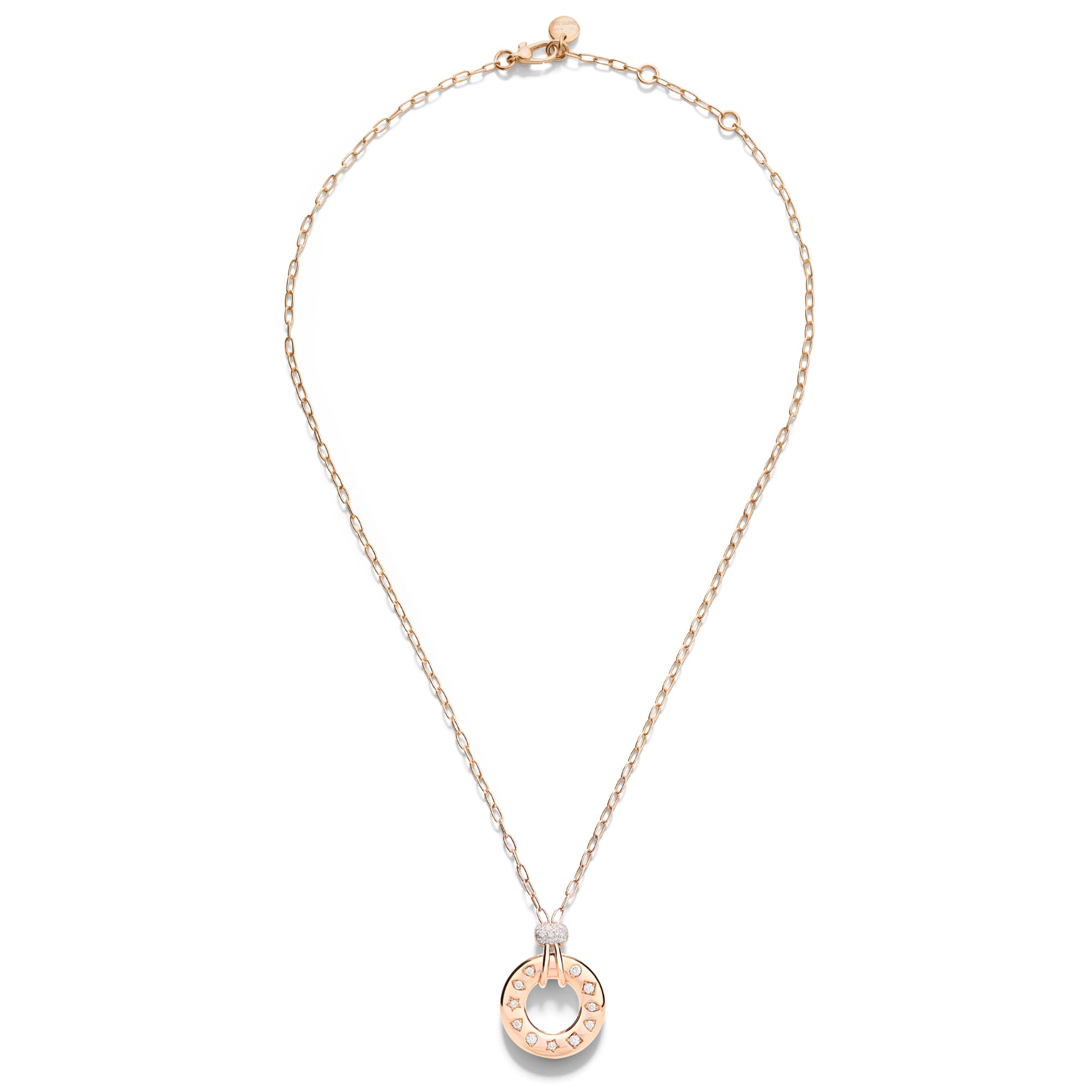 Kjede, Iconica Fancy rund med diamanter 0,34 ct