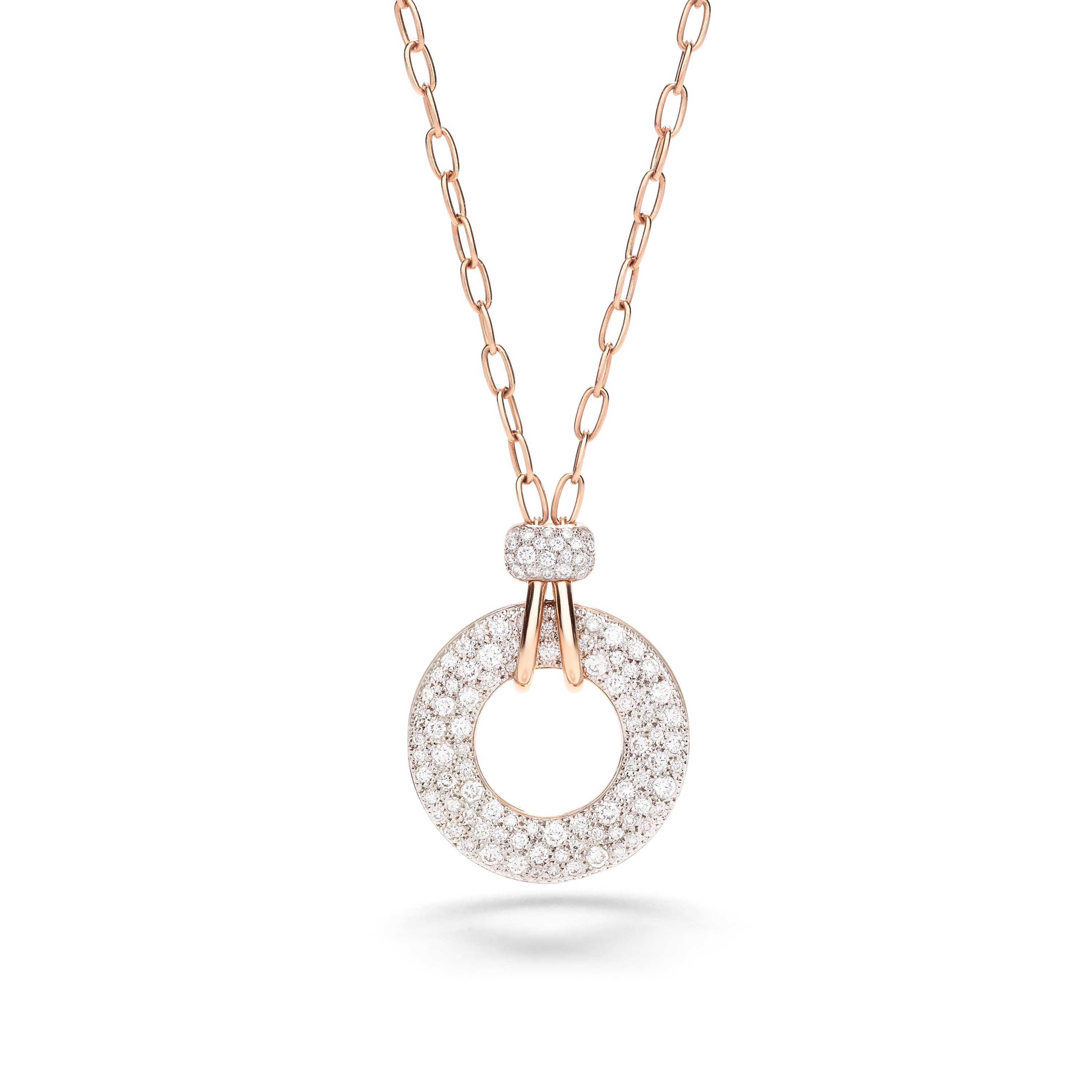 Kjede, Iconica Pavé rund med diamanter 0,90 ct
