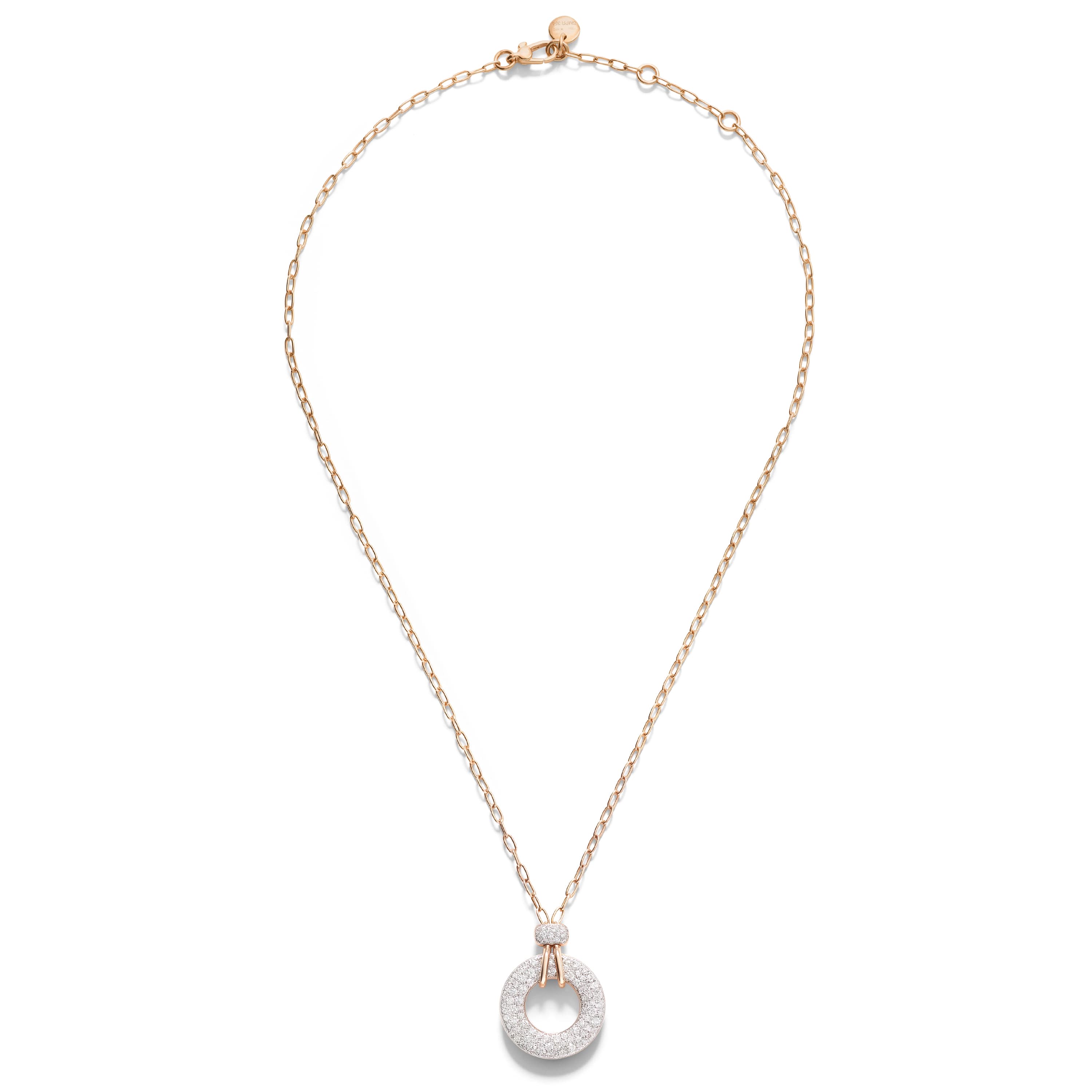 Kjede, Iconica Pavé rund med diamanter 0,90 ct