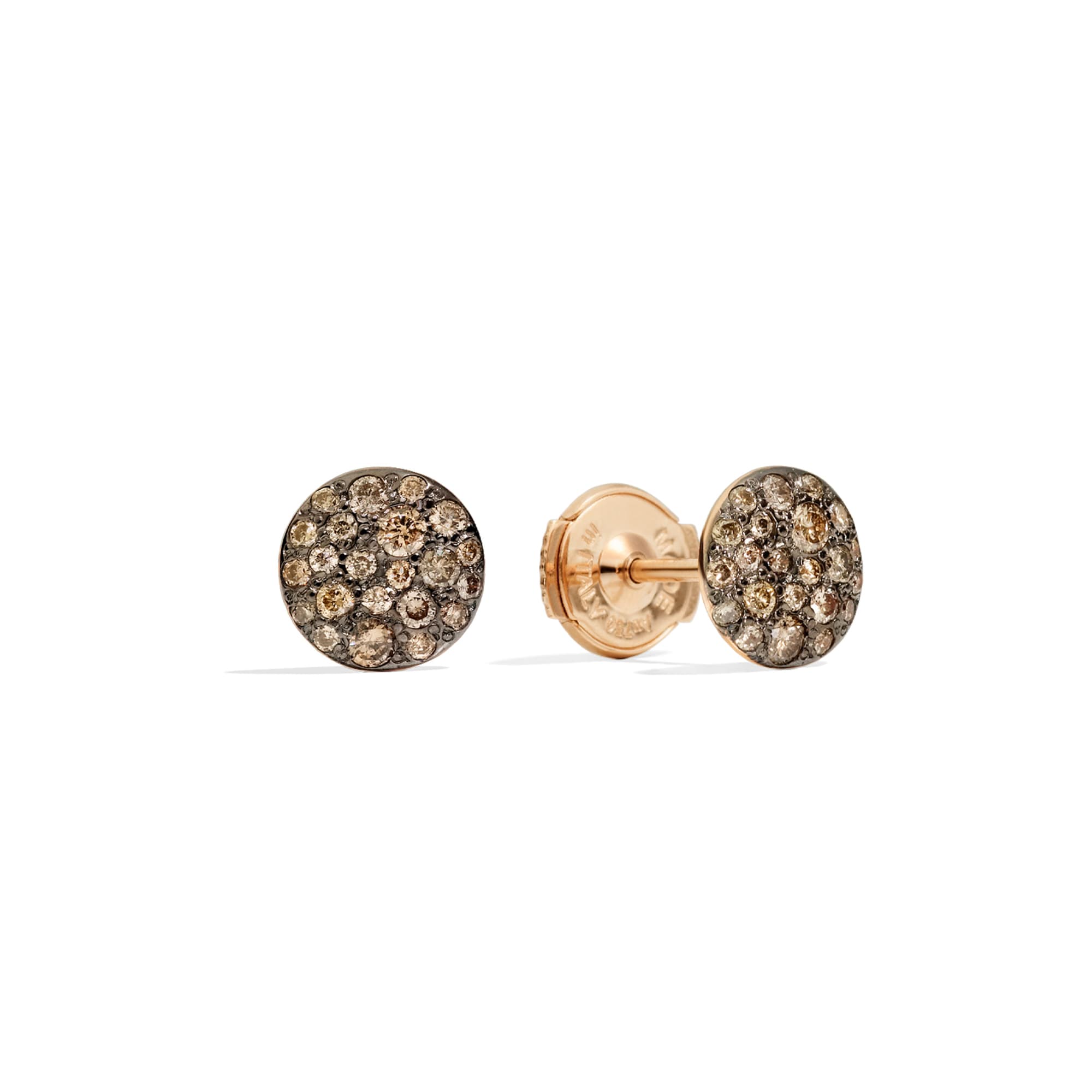 Øredobber, Sabbia brune diamanter 0,50 ct