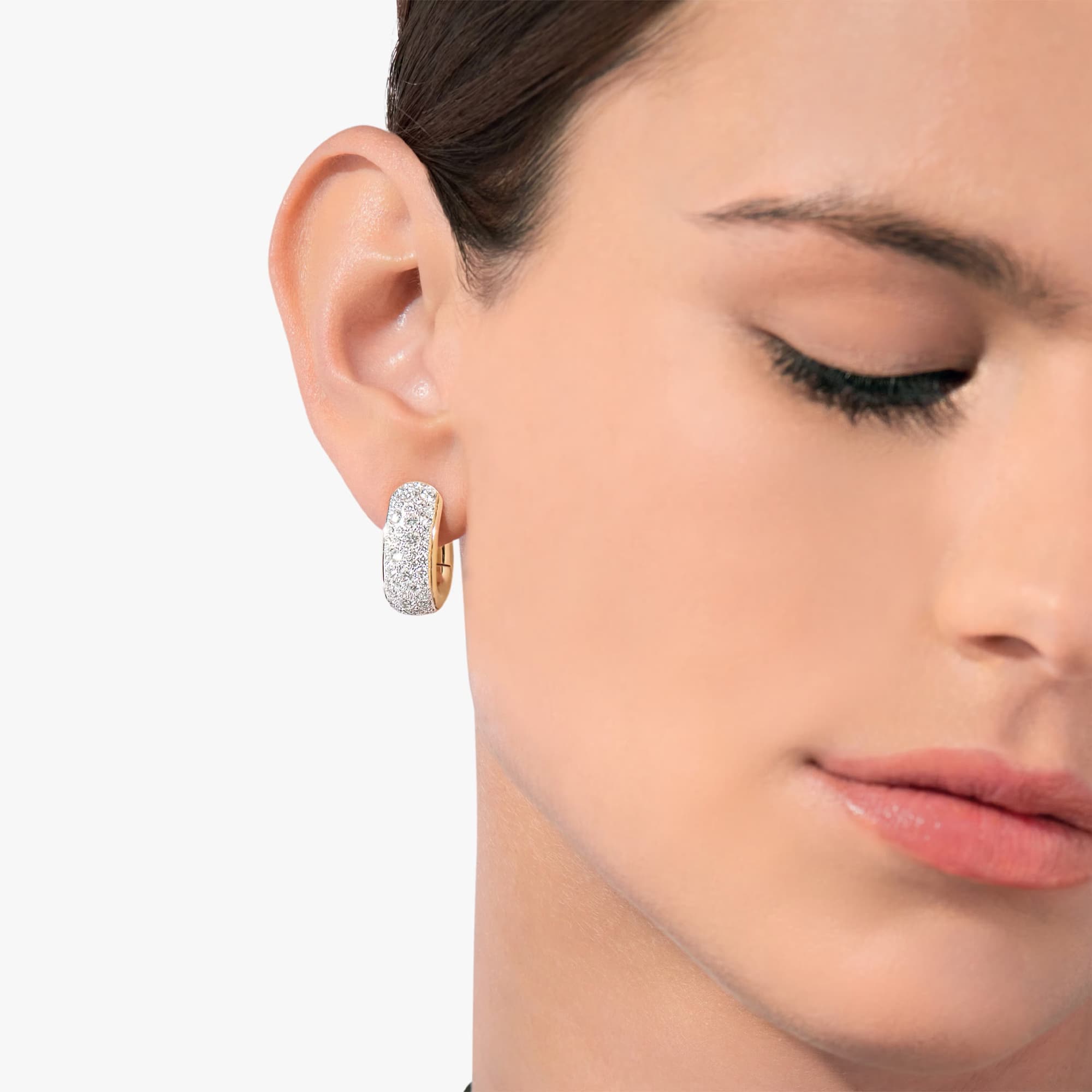 Øreringer, Iconica Bold Pavé diamanter 2,96 ct
