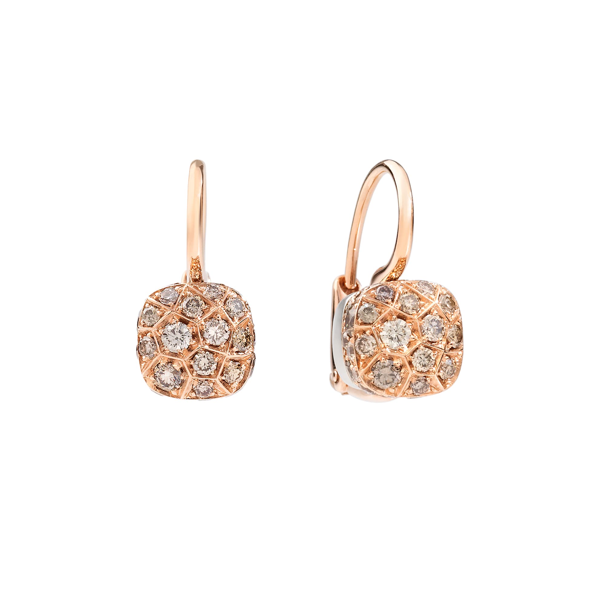 Øredobber, Nudo Petit brune diamanter 1,80 ct