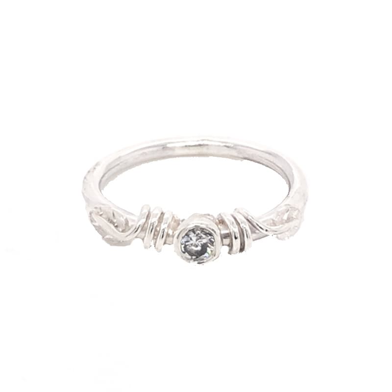 Ring, Sølvring med blader