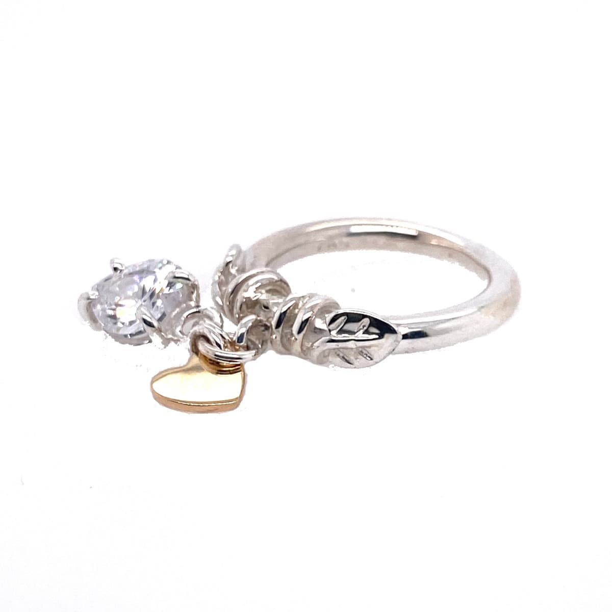 Ring, Bladring med gullhjerte