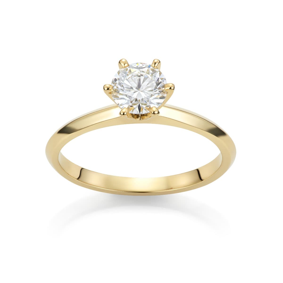 Ring, Solitær diamant 0,70 ct