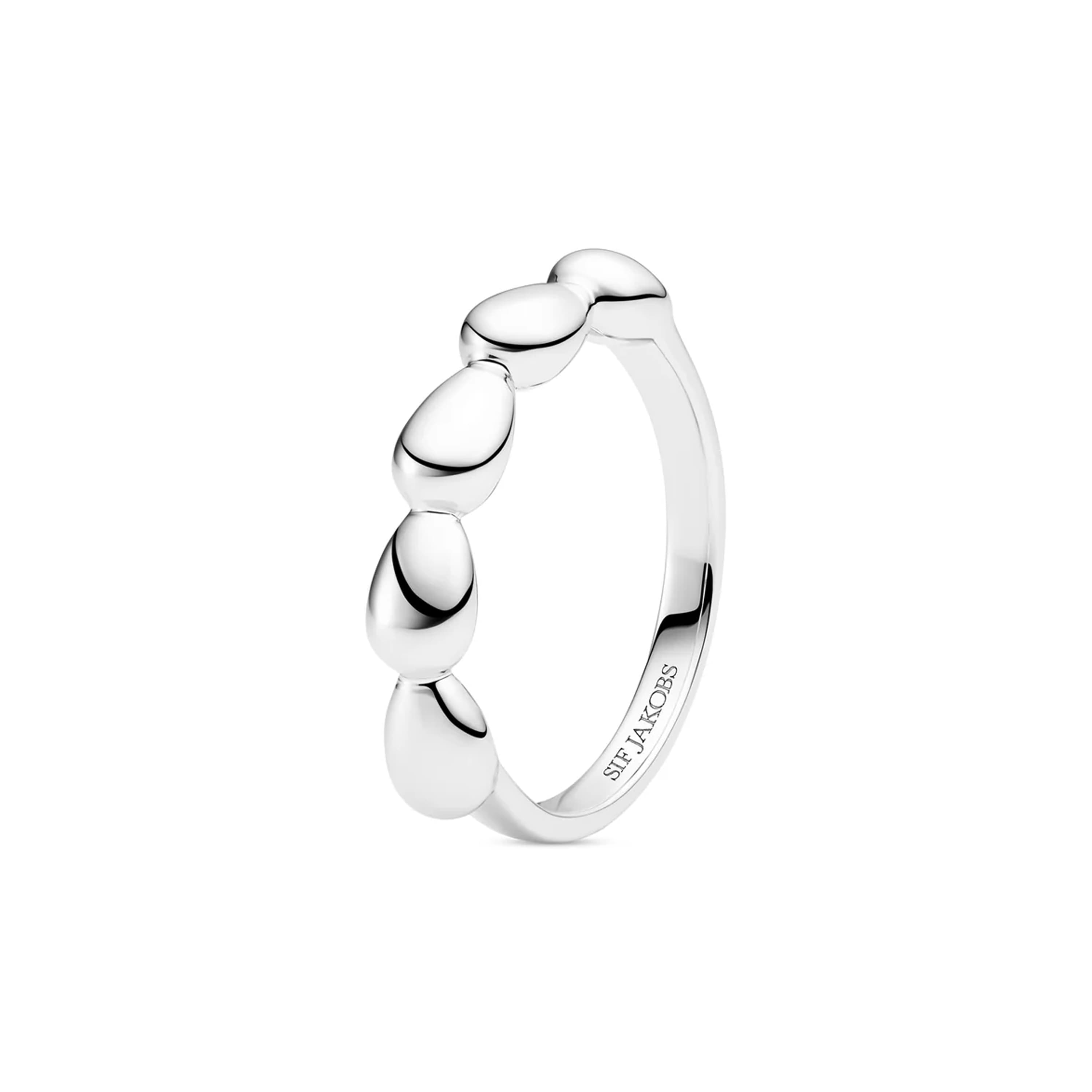 Ring, Goccia Piccolo Pianura sølv